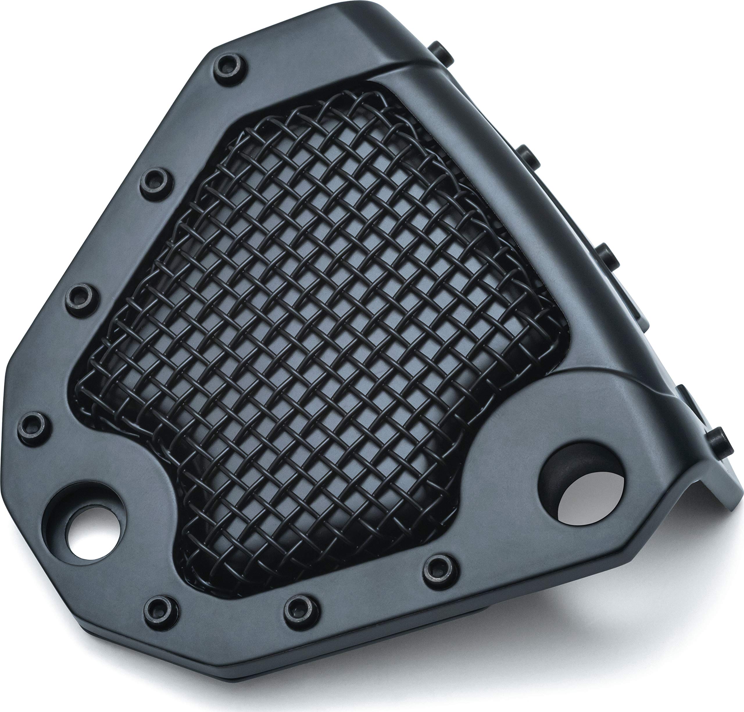 Kuryakyn 6553 Motorcycle Accent Accessory: Mesh Rear Caliper Cover for 2008-17 Harley-Davidson Dyna & Softail Motorcycles, Satin Black