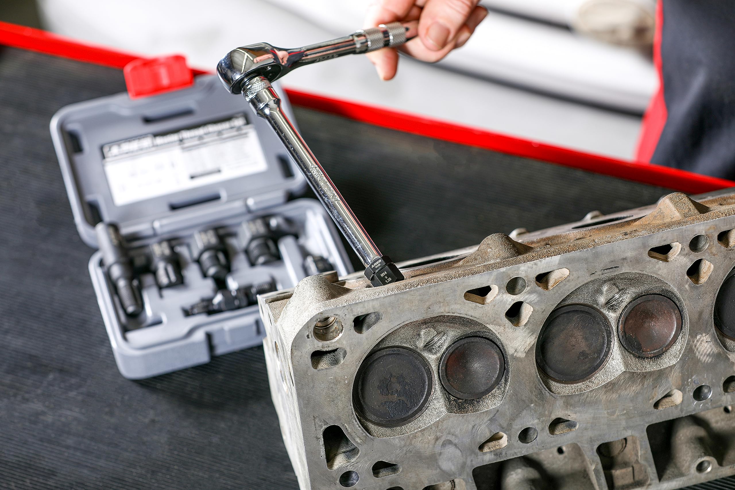 Ares 71112 - Oxygen Sensor Rethread Tool - Easily Cleans Oxygen Sensor Hole Threads - Works With M18 X 1.5Mm Spark Plug Threads