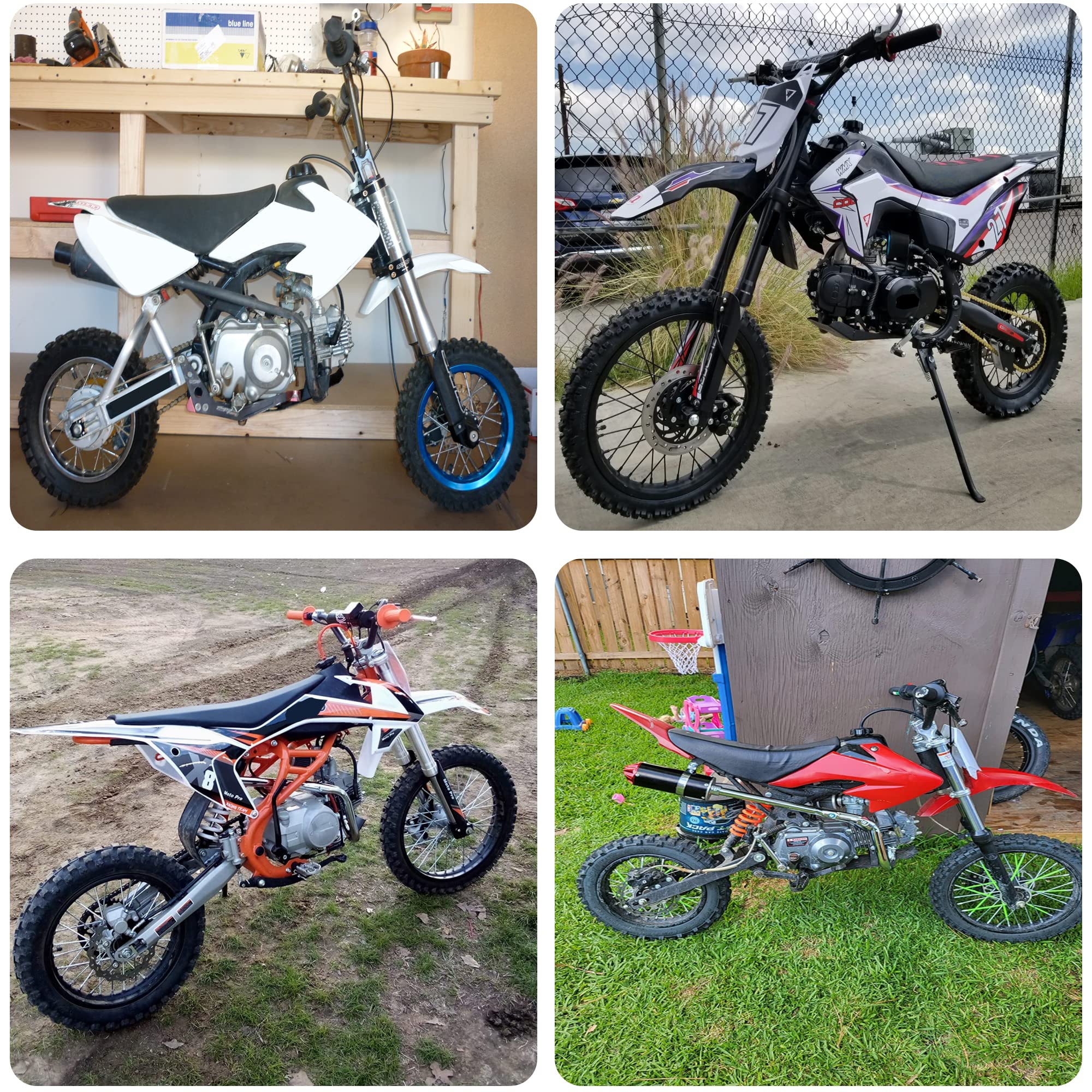 GREHUA 28mm Exhaust Muffler Silencer Pipe with Heat Shield Wrap for 50cc 70cc 90cc 110cc 125cc CRF50 CRF70 XR50 SSR110 SSR125 Ta