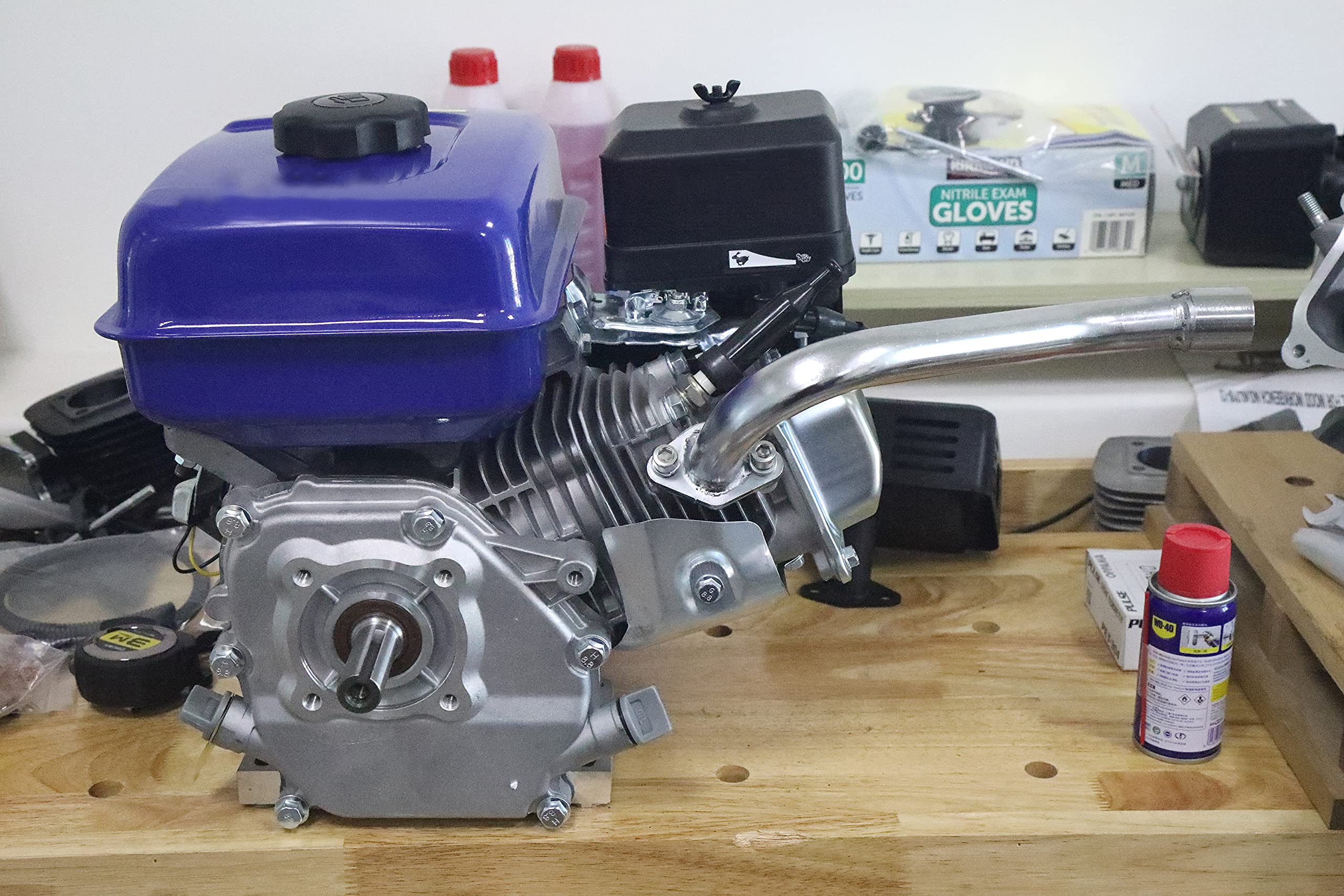 Hgc Center Rear Exhaust For Predator 196Cc Gx160 Gx200 Go Kart