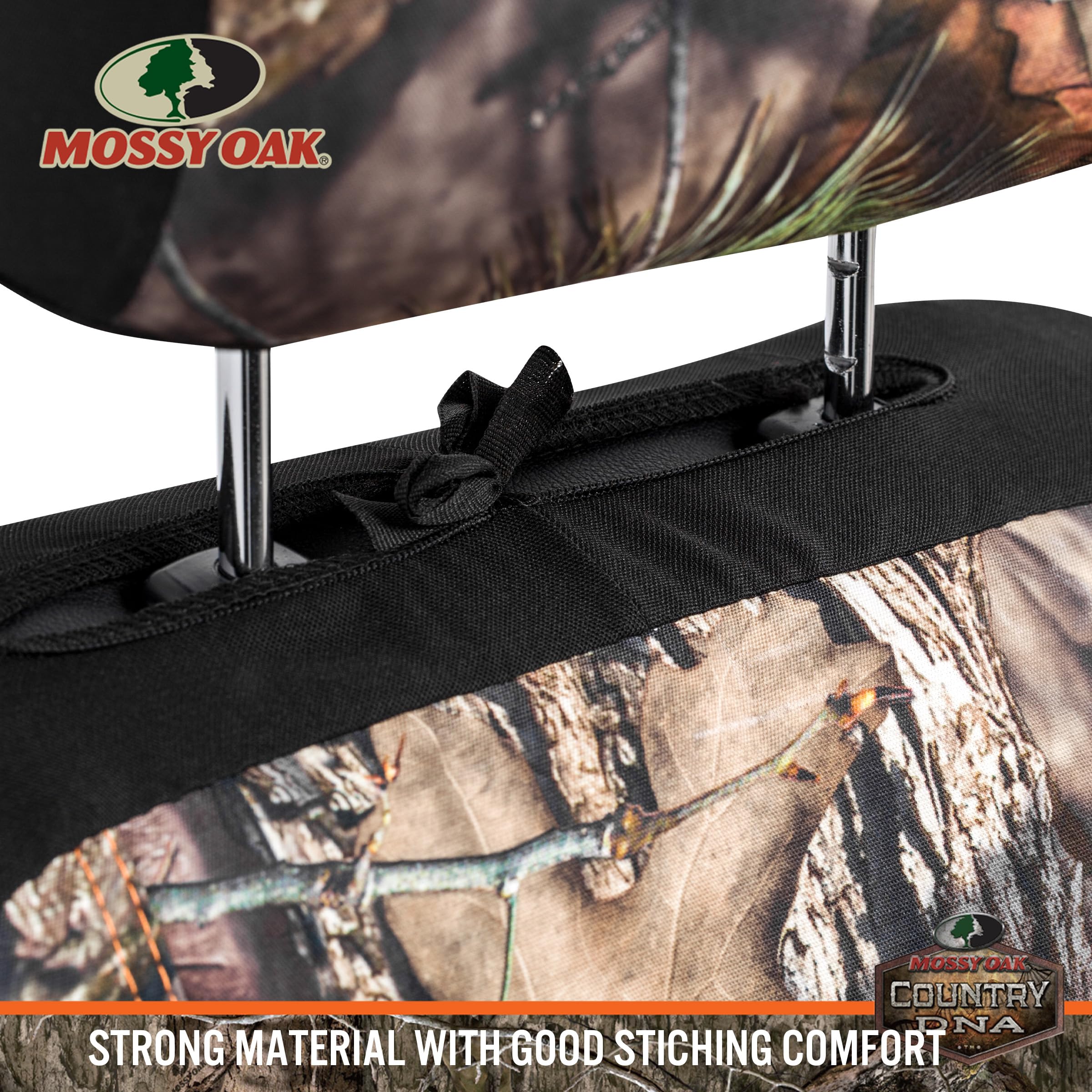 Mossy Oak Low Back Camo Seat Covers, Airbag Compatible, Universial Fit, Fit Most Bucket Seats - Made With Premium Rip-Stop Oxfor