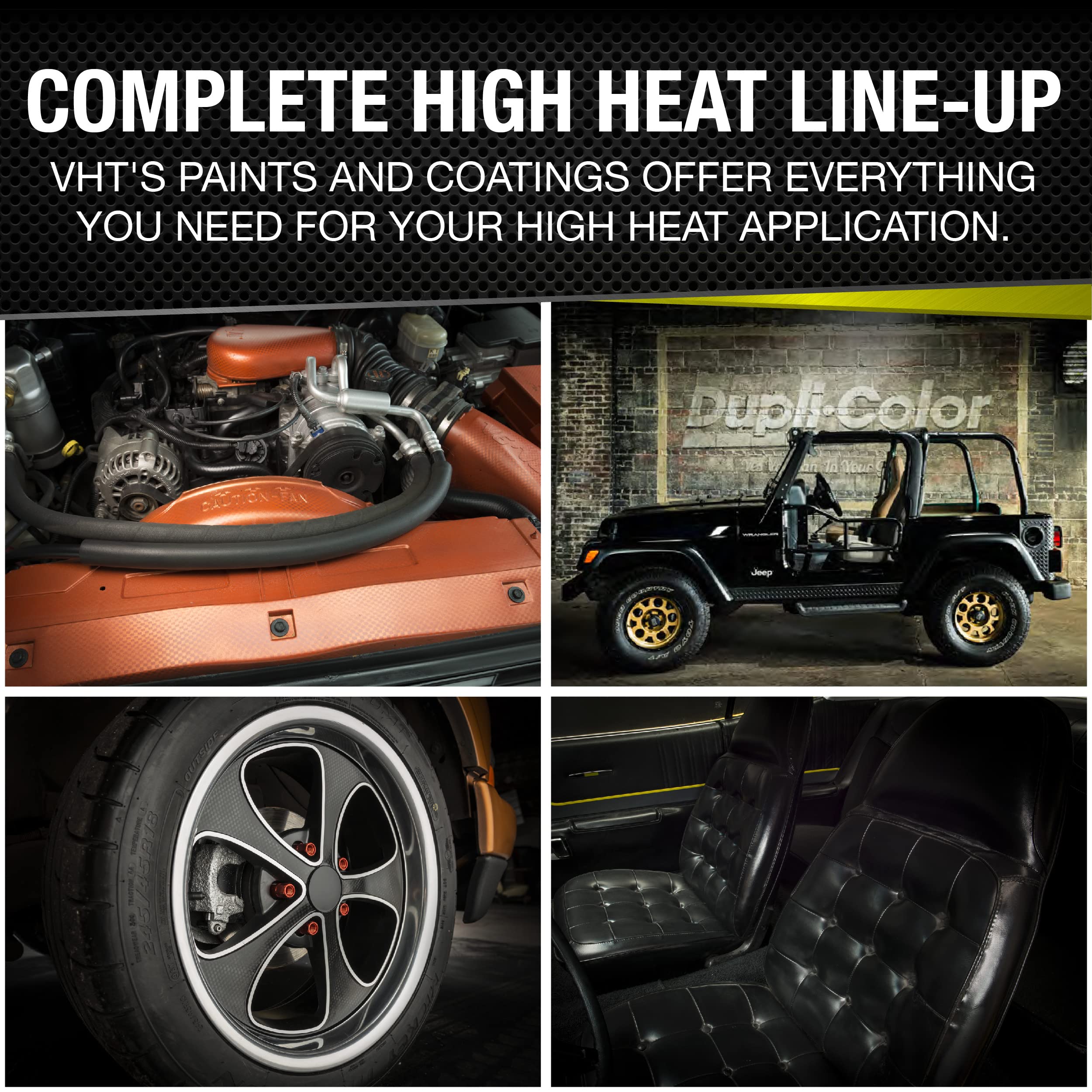 Vht Sp670 Gloss Black Roll Bar And Chassis Paint Can - 11 Oz.