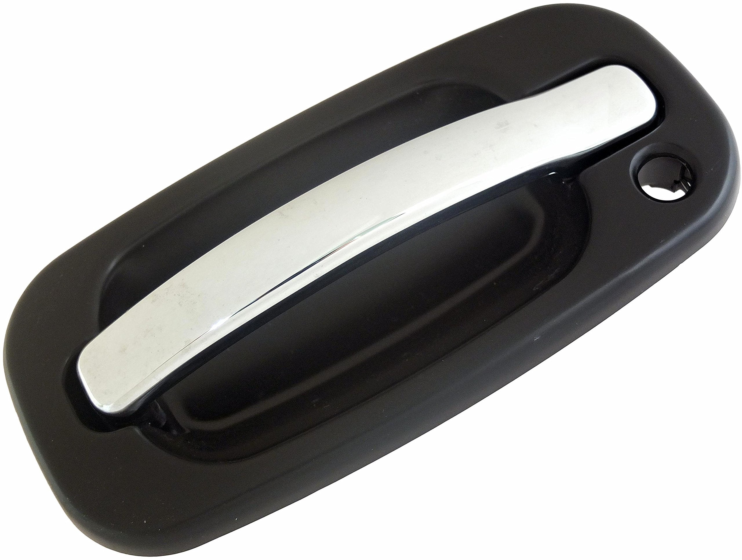 Dorman 80550 Front Driver Side Exterior Door Handle Compatible with Select Cadillac Models, Chrome Lever and Black Housing