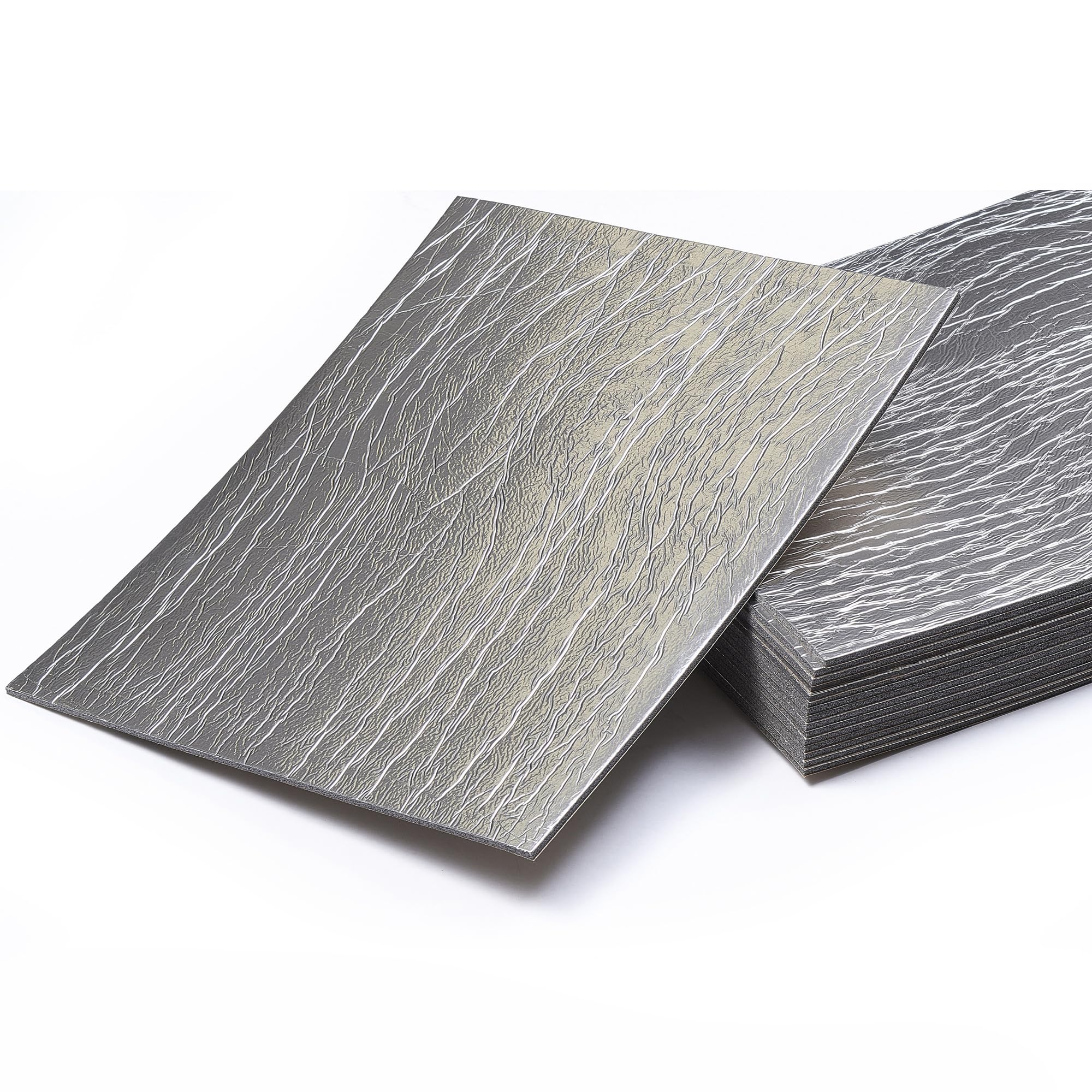 Siless Liner 157 Mil (4 Mm) 51 Sqft Aluminum Foil Finish Car Sound Deadening & Heat Insulation Closed Cell Foam - Pe Foam Sound