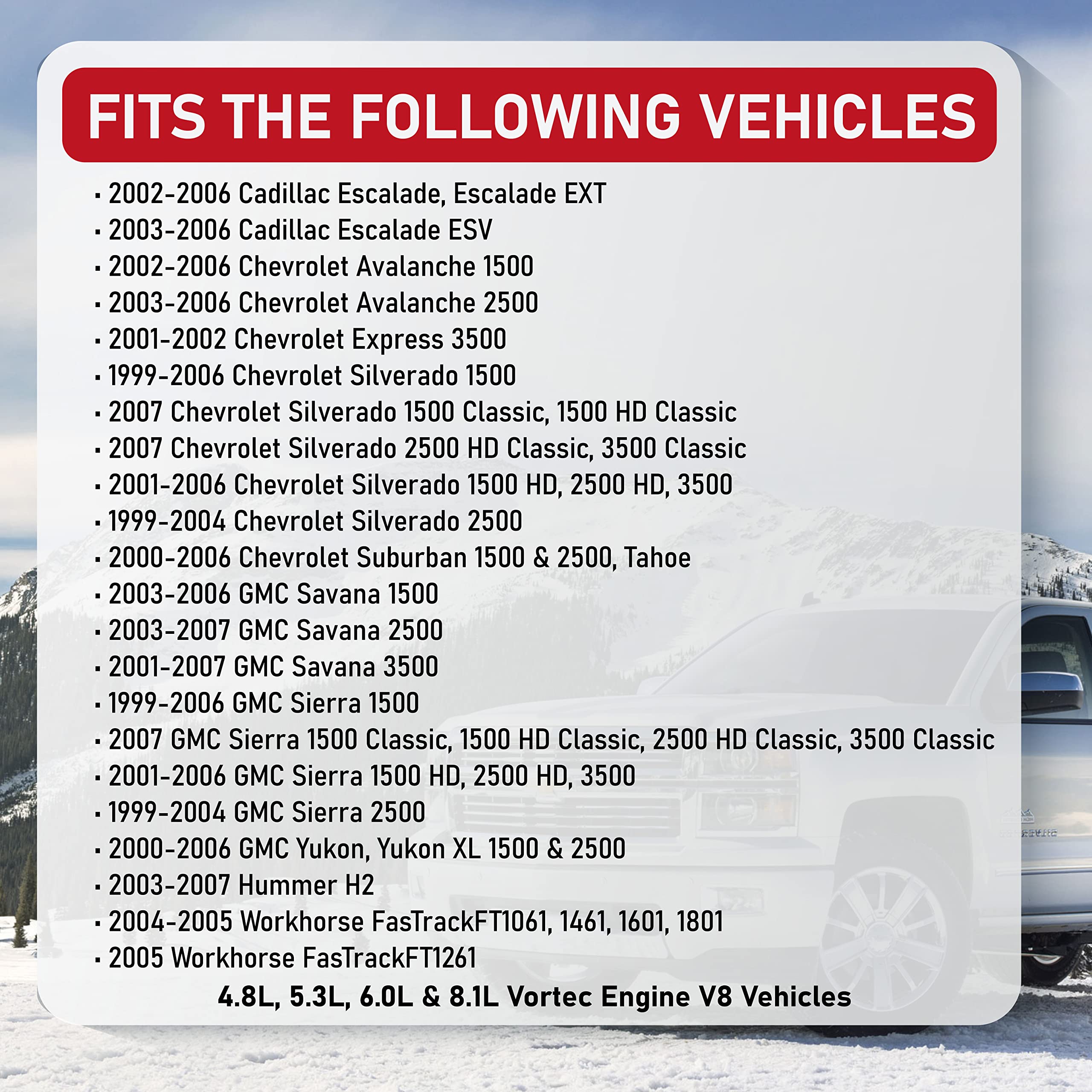 Ignition Coil Pack Set Of 8 - Replaces 12558693, Gn10298, C1208, D581 - Compatible With Cadillac, Chevy & Gmc - Escalade, Silver