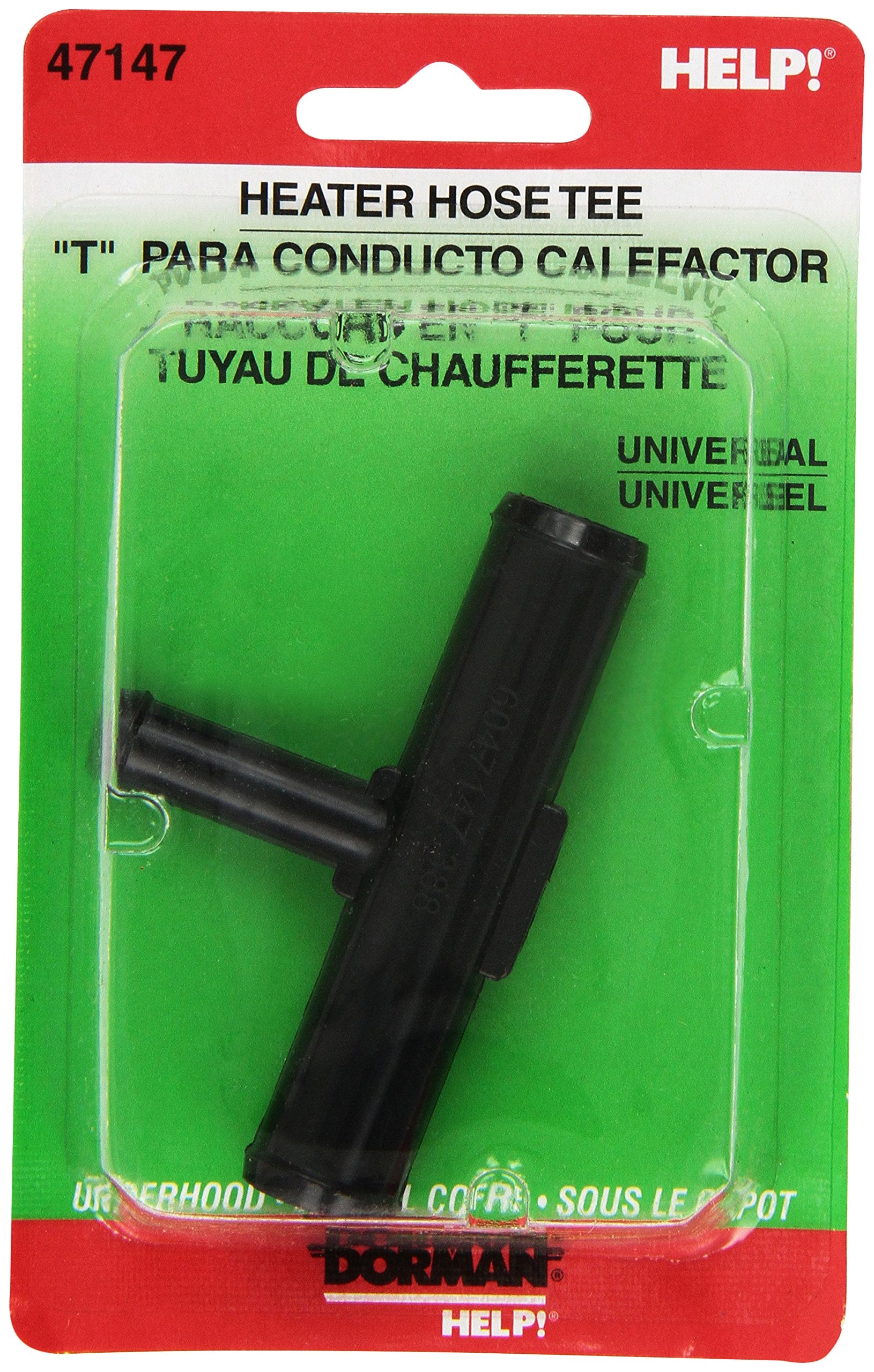 Dorman 47147: Heater Hose Connectors - 5/8 In. X 3/8 In. X 5/8 In. Tee - Plastic