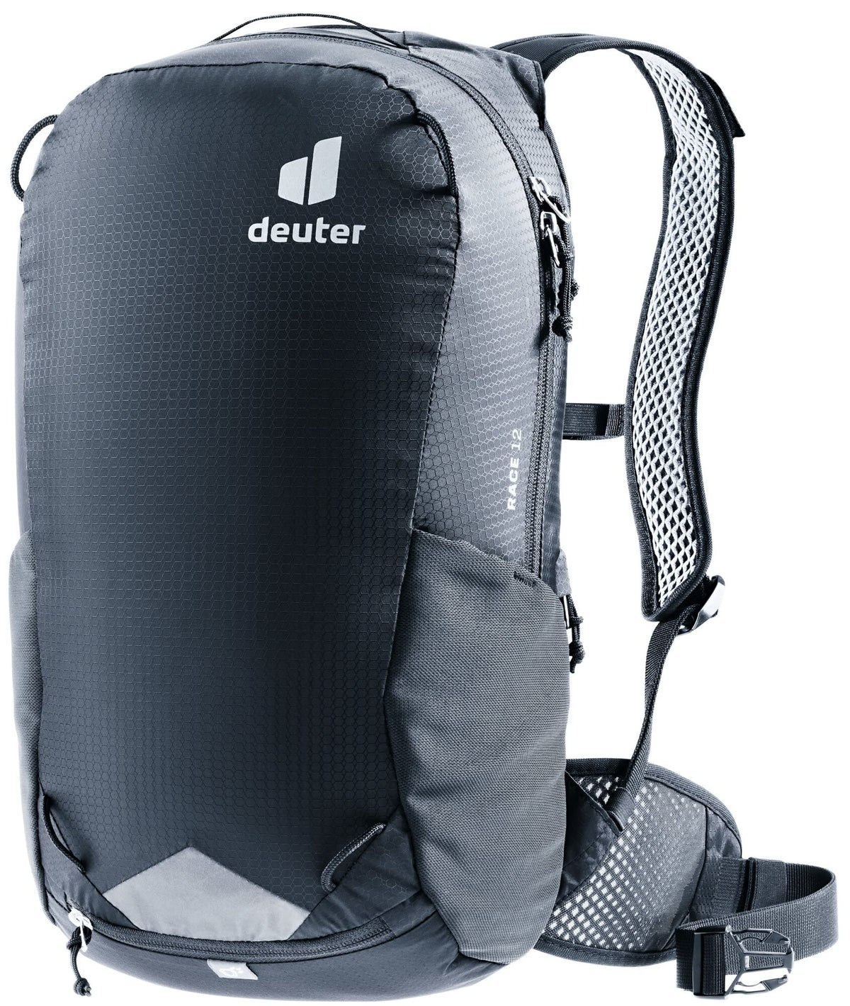 Deuter Race Mountain Biking, Gravel Biking Daily Commuting Backpack, Black, 12 L