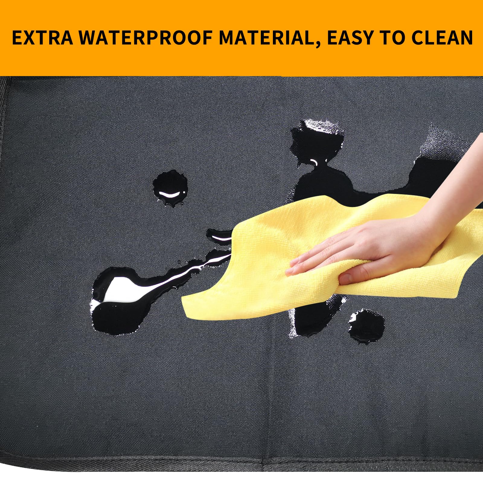 Zecirl 2 Pack Kick Mat Backseat Protector,Back Seat Cover for Kids,Car Seat Back Protectors with 2 Pocket Storage Organizer for