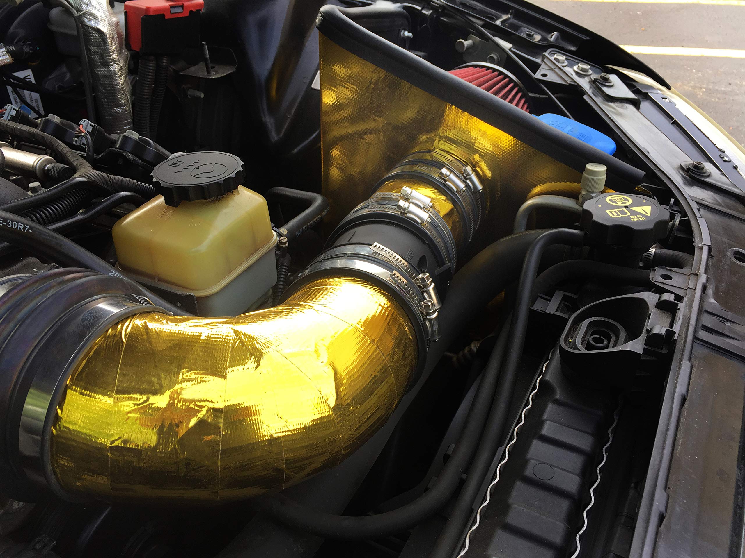 Design Engineering 010394 Reflect-A-Gold High-Temperature Heat Reflective Adhesive Backed Roll, 1.5 X 15' Roll