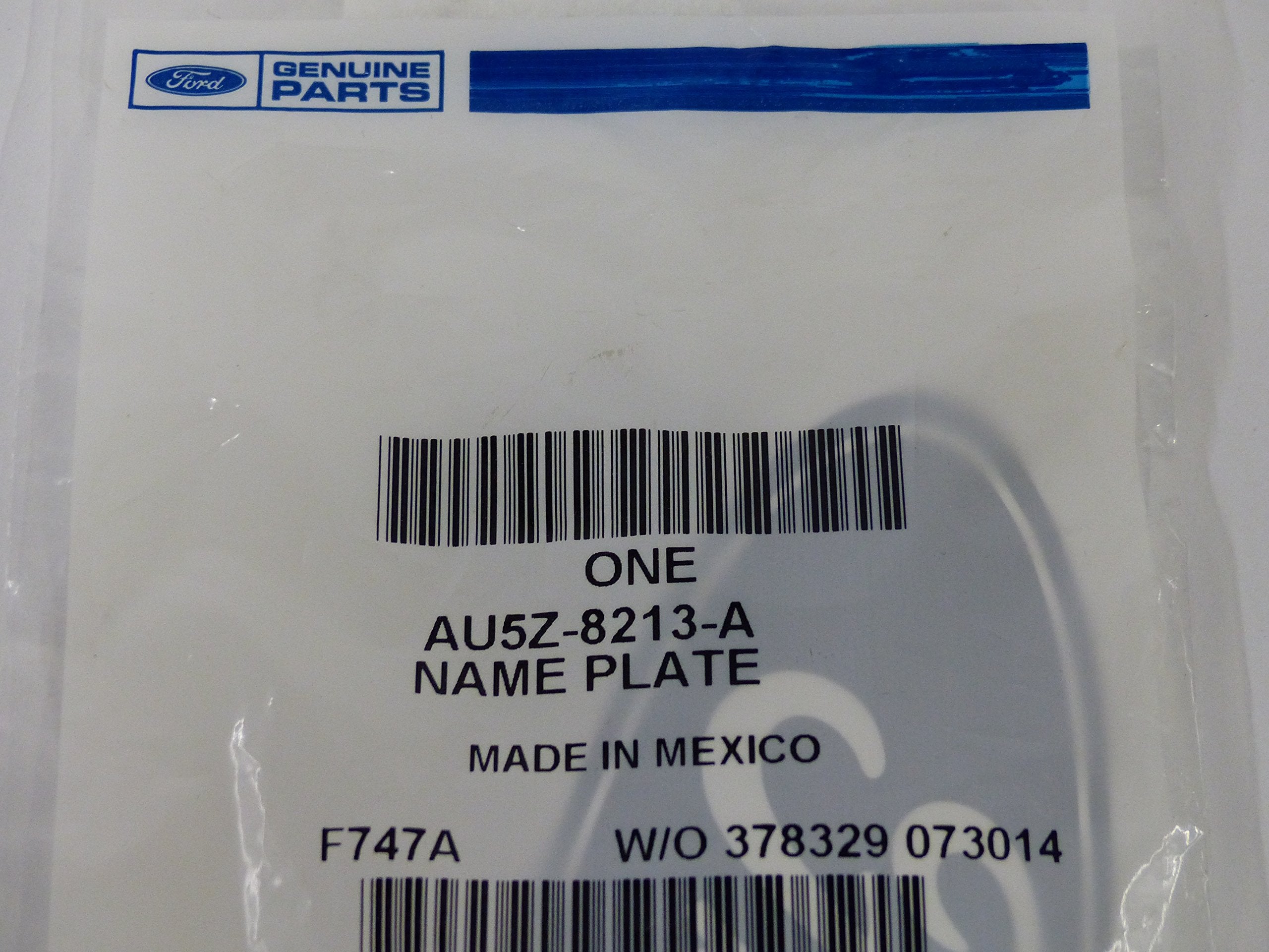 Ford, Name Plate Decal, Au5Z-8213-A