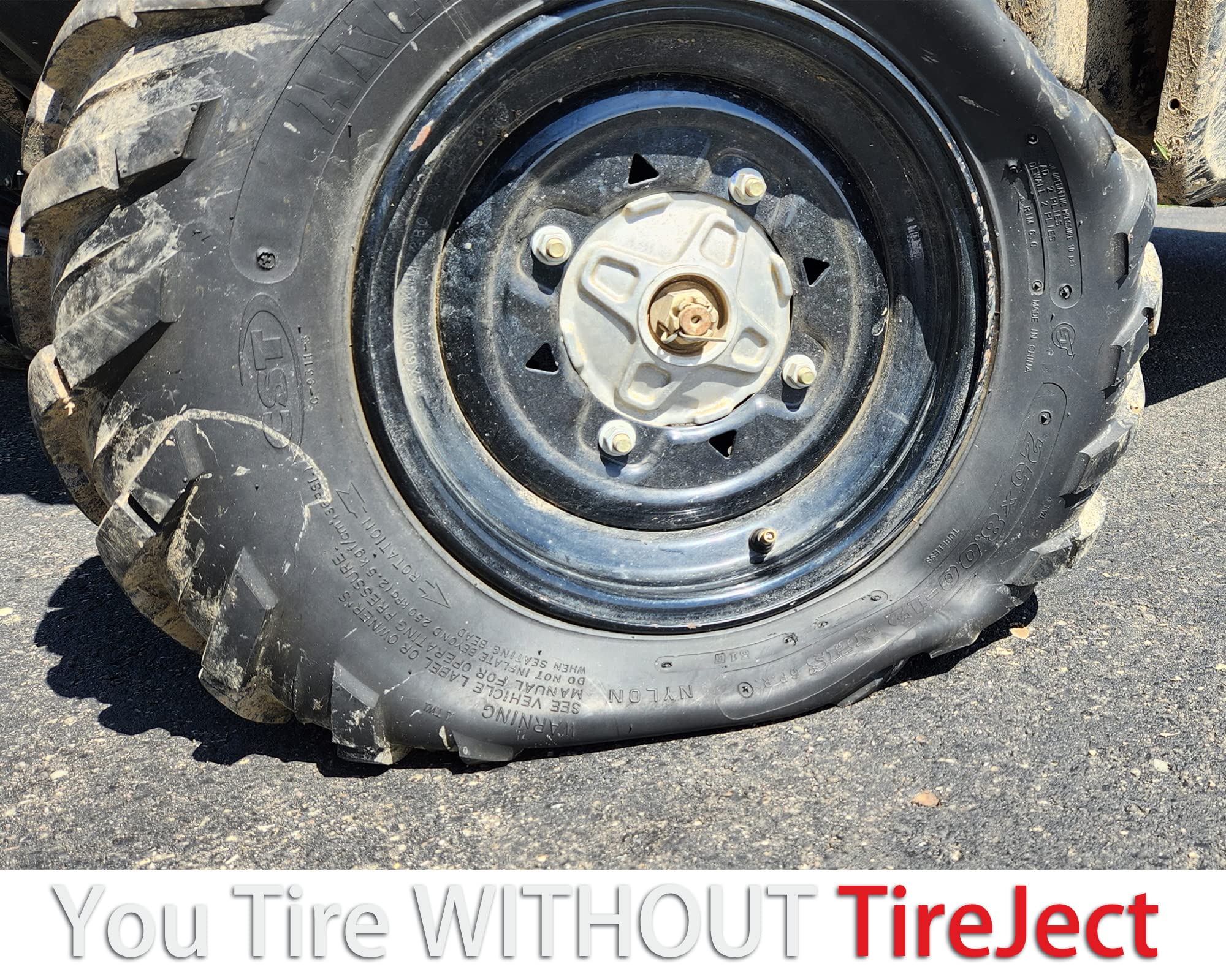 Tireject Off-Road Tire Sealant Kit - 5-In-1 Sealing - Fix And Prevent Flat Tires (20Oz)