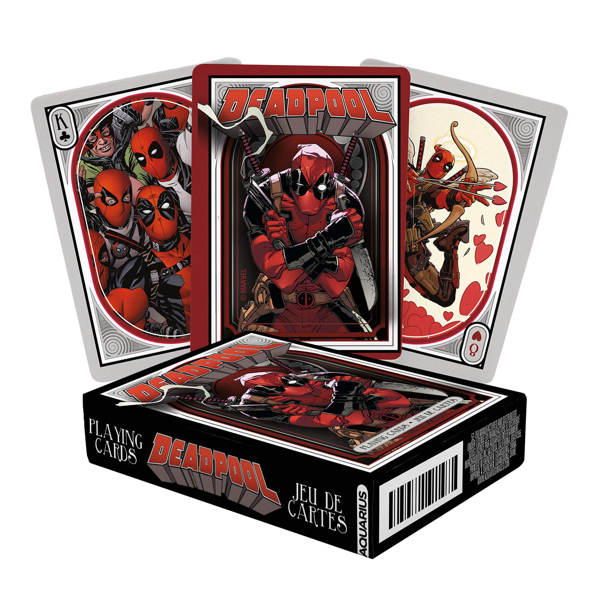 Aquarius Marvel Deadpool Playing Cards - Deadpool Themed Deck Of Cards For Your Favorite Card Games - Officially Licensed Deadpo