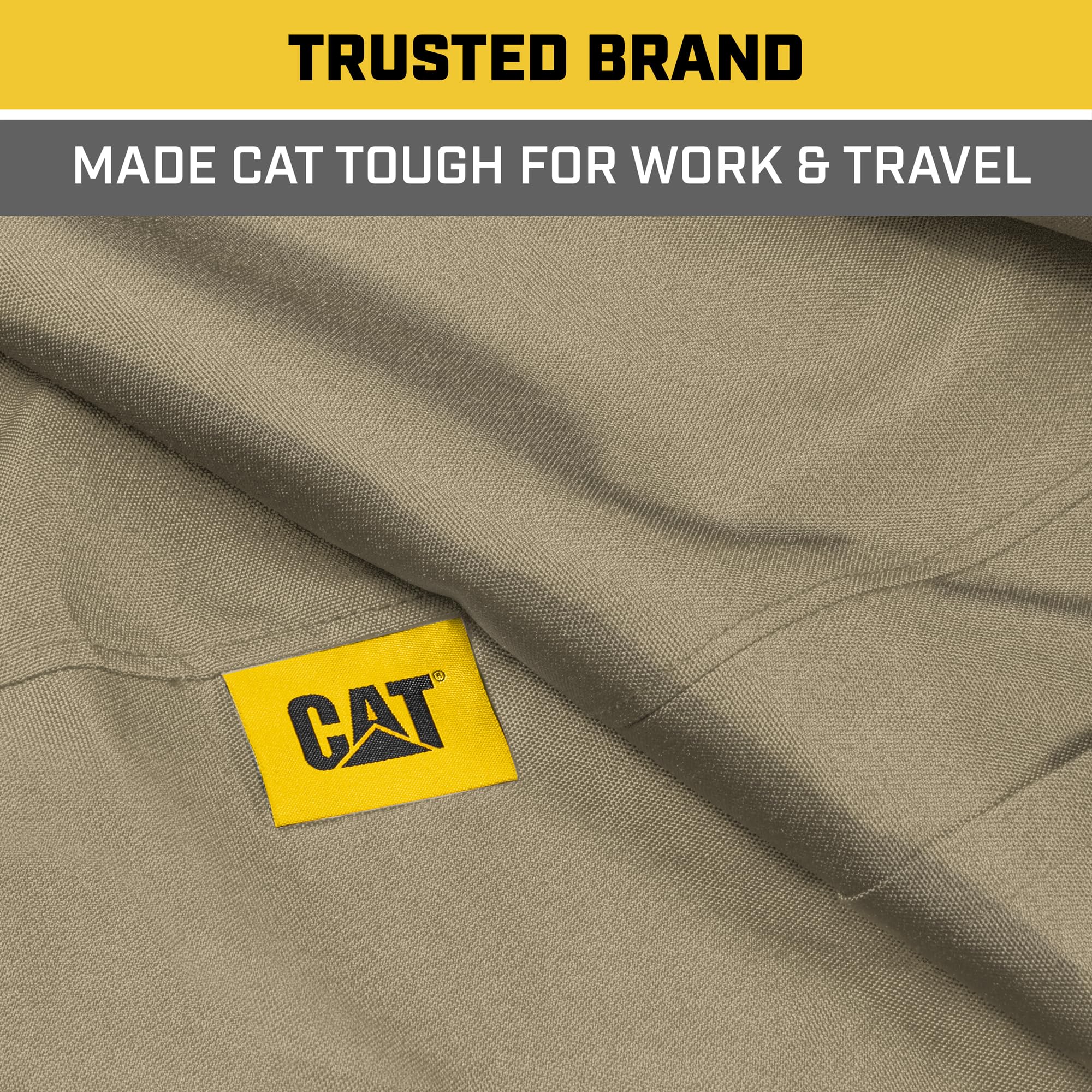 CAT Custom Fit Front Bench Seat Cover for Ford F250 / F350 / F450 / F550 (1999-2007) - Durable Oxford Beige Truck Seat Cover wit