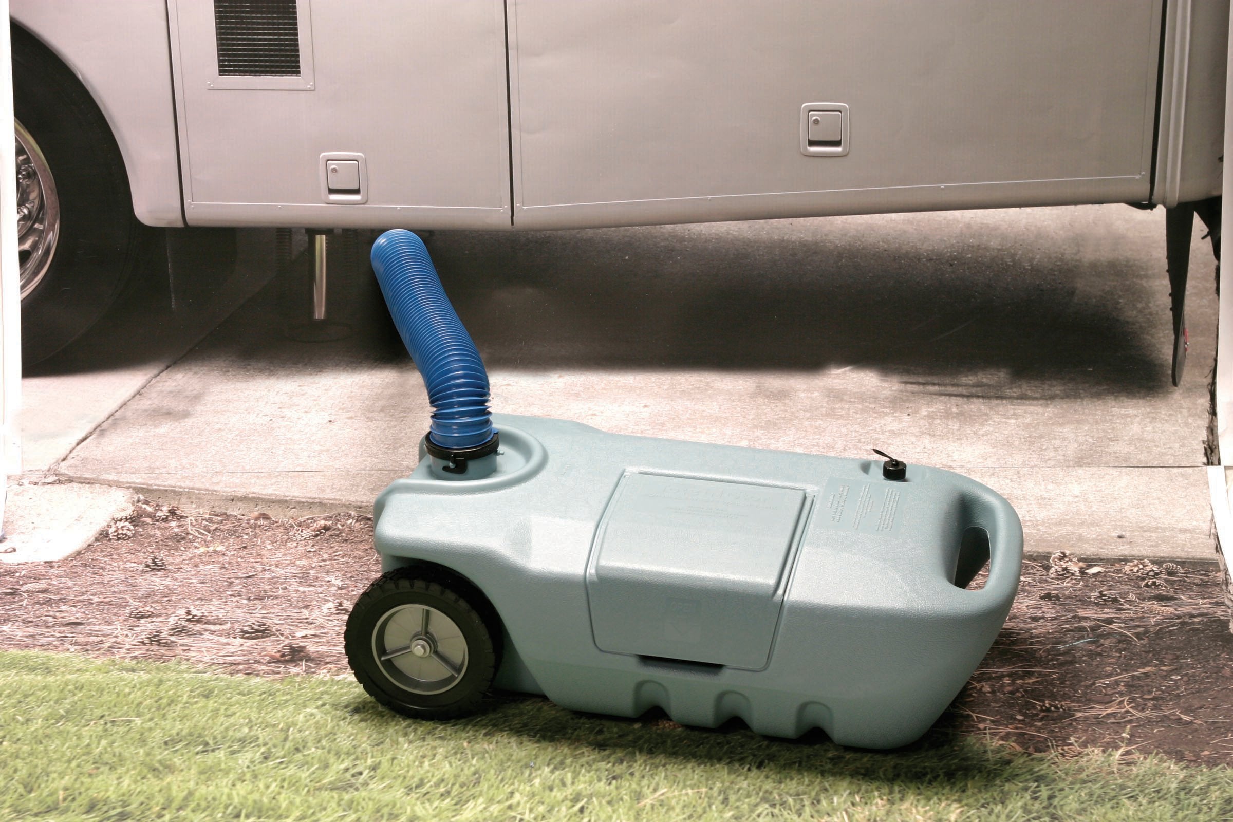 Tote-N-Stor 25609 Portable Waste Transport - 32 Gallon Capacity , Gray