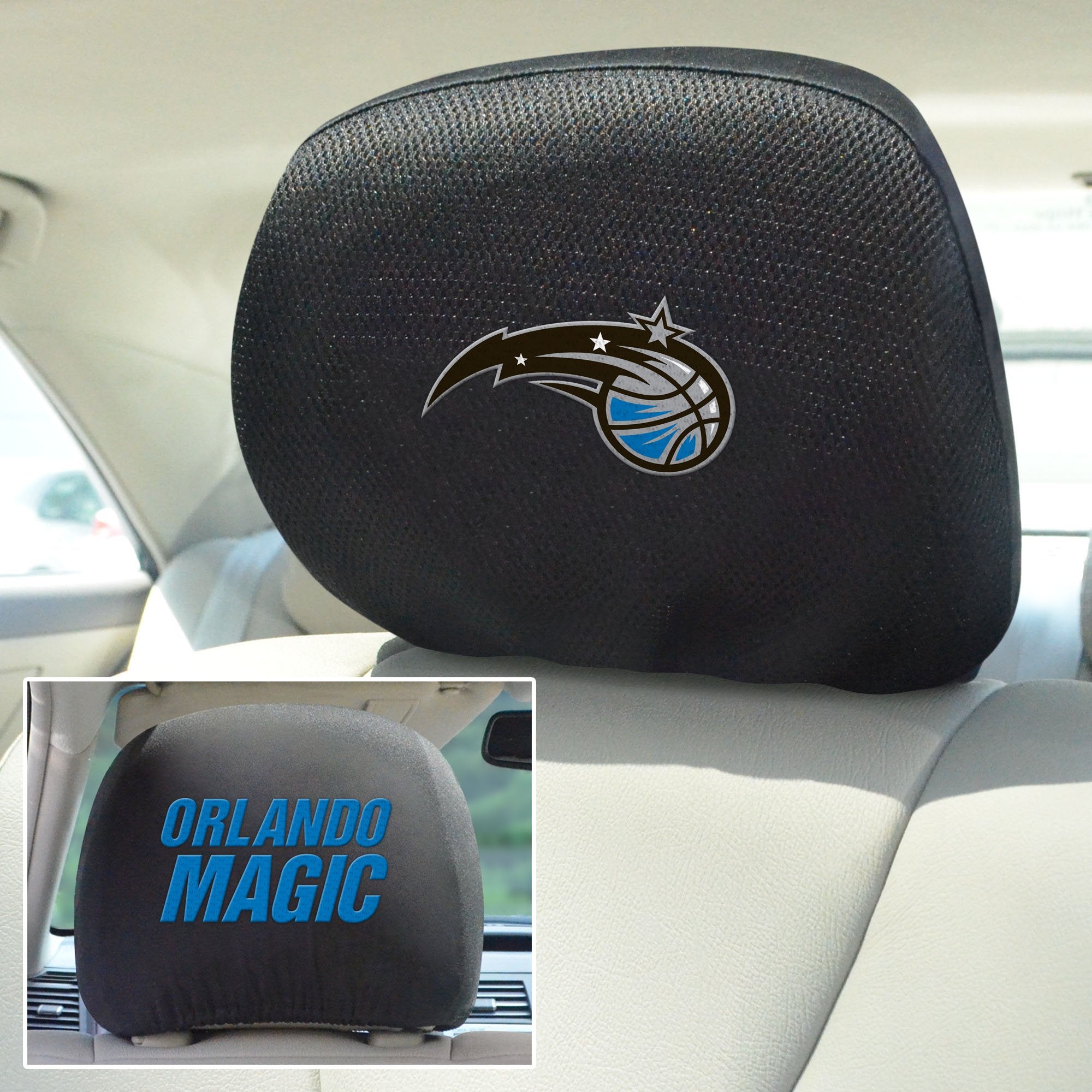 FANMATS NBA Orlando Magic Polyester Head Rest Cover , 10x13