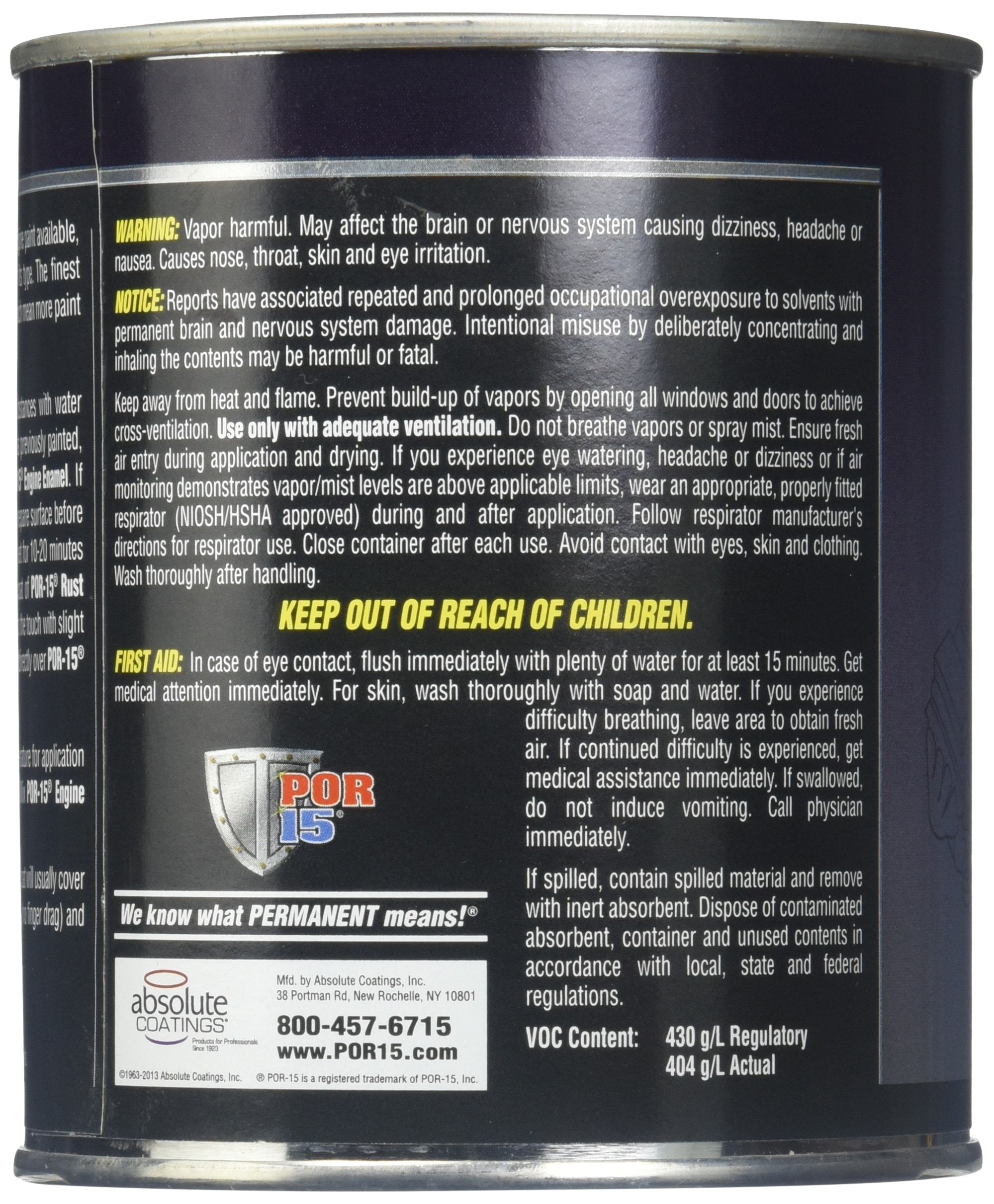 Por-15 Chrysler Turquoise Engine Enamel - 1 Pt. - High Temp Engine Paint