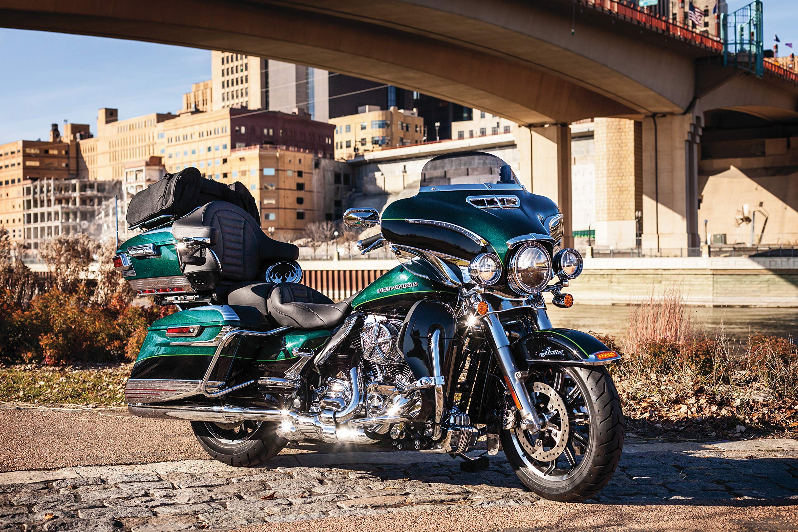 Kuryakyn 6903 Motorcycle Accent Accessory: Tri-Line Fairing Accents For 2014-19 Harley-Davidson Touring & Trike Motorcycles, Chrome, 1 Pair