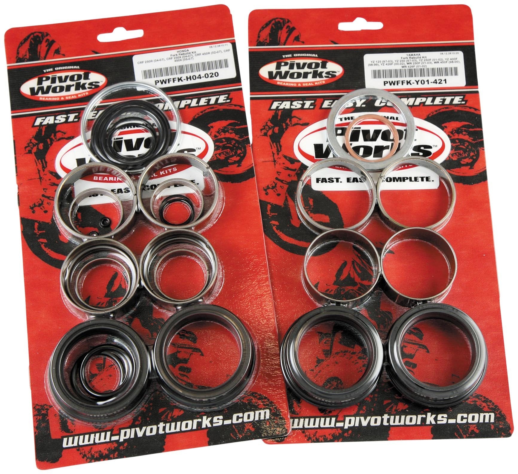 Pivot Works Frk Rebuild Kit Kx250X 00- Fork Seals Fork Seal Kitka Kx250X 00-07 - Pwffk-K09-021