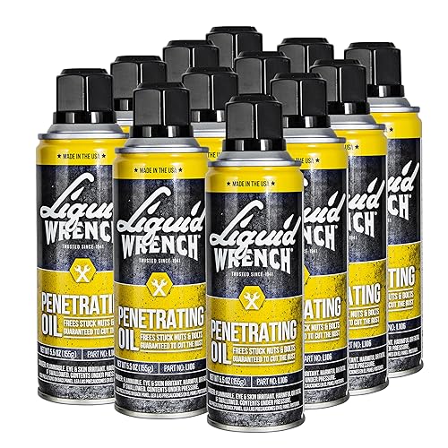 Liquid Wrench L106 Penetrating Oil, 5.5 oz - Case of 12, Fast Acting Lubricant for Rusted Parts, Tools & Machinery