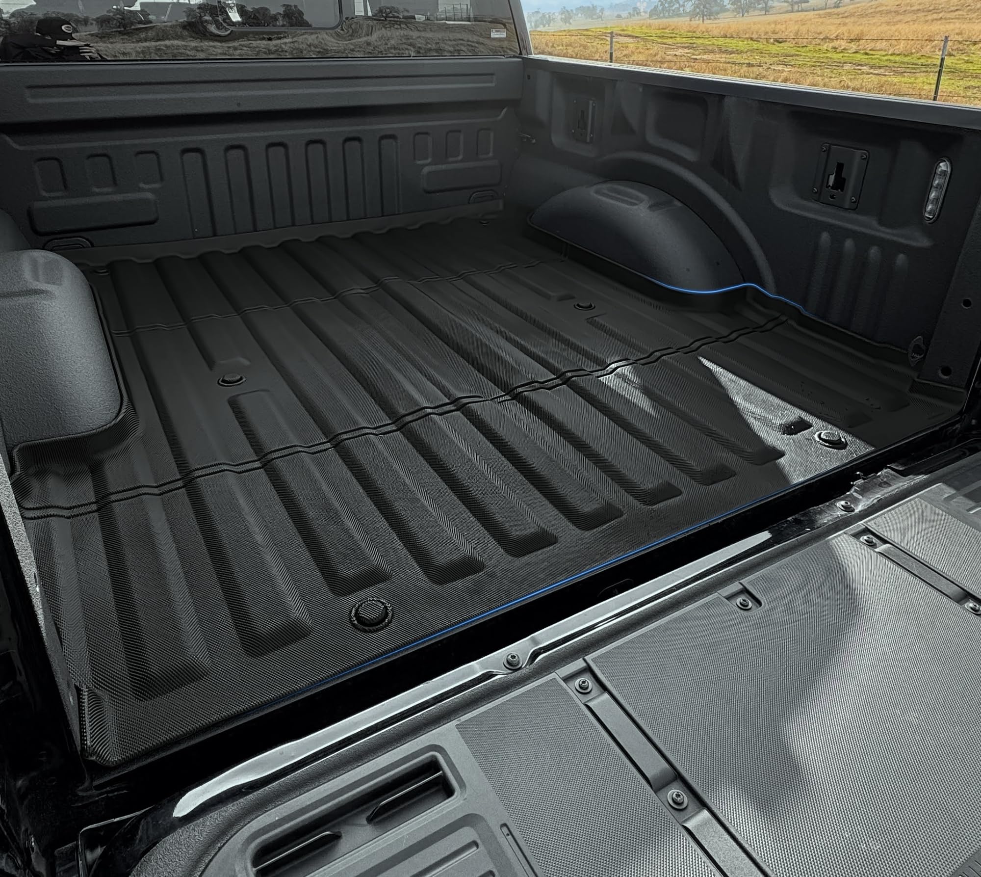 Oedro Truck Bed Mat Fit For 2024 2025 Toyota Tacoma 5Ft, Tpe All Weather 2024 Tacoma 5Ft Heavy Duty Pickup Bed Liner Accessories