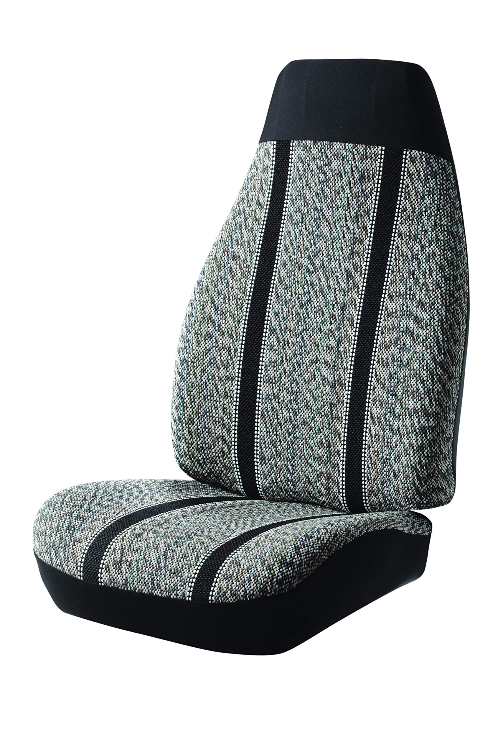 Fia TR47-28 BLACK Custom Fit Front Seat Cover Split Seat 40/20/40 - Saddle Blanket, (Black)