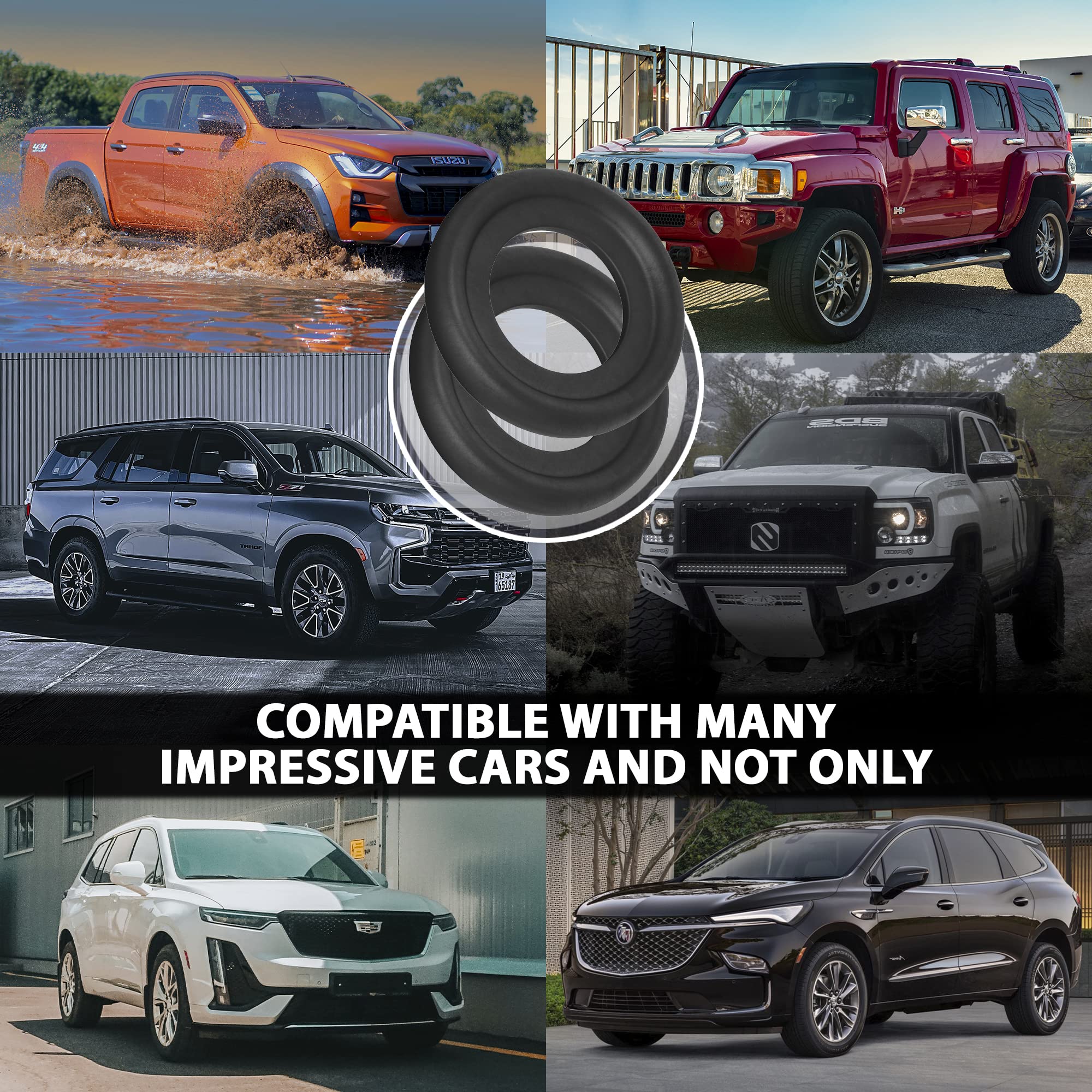 15Pcs Oil Drain Plug Crush Rubber Washer Gasket Black Seal - 12Mm Replacement For Buick/Cadillac/Chevrolet/Gmc/Hummer/Oldsmobile