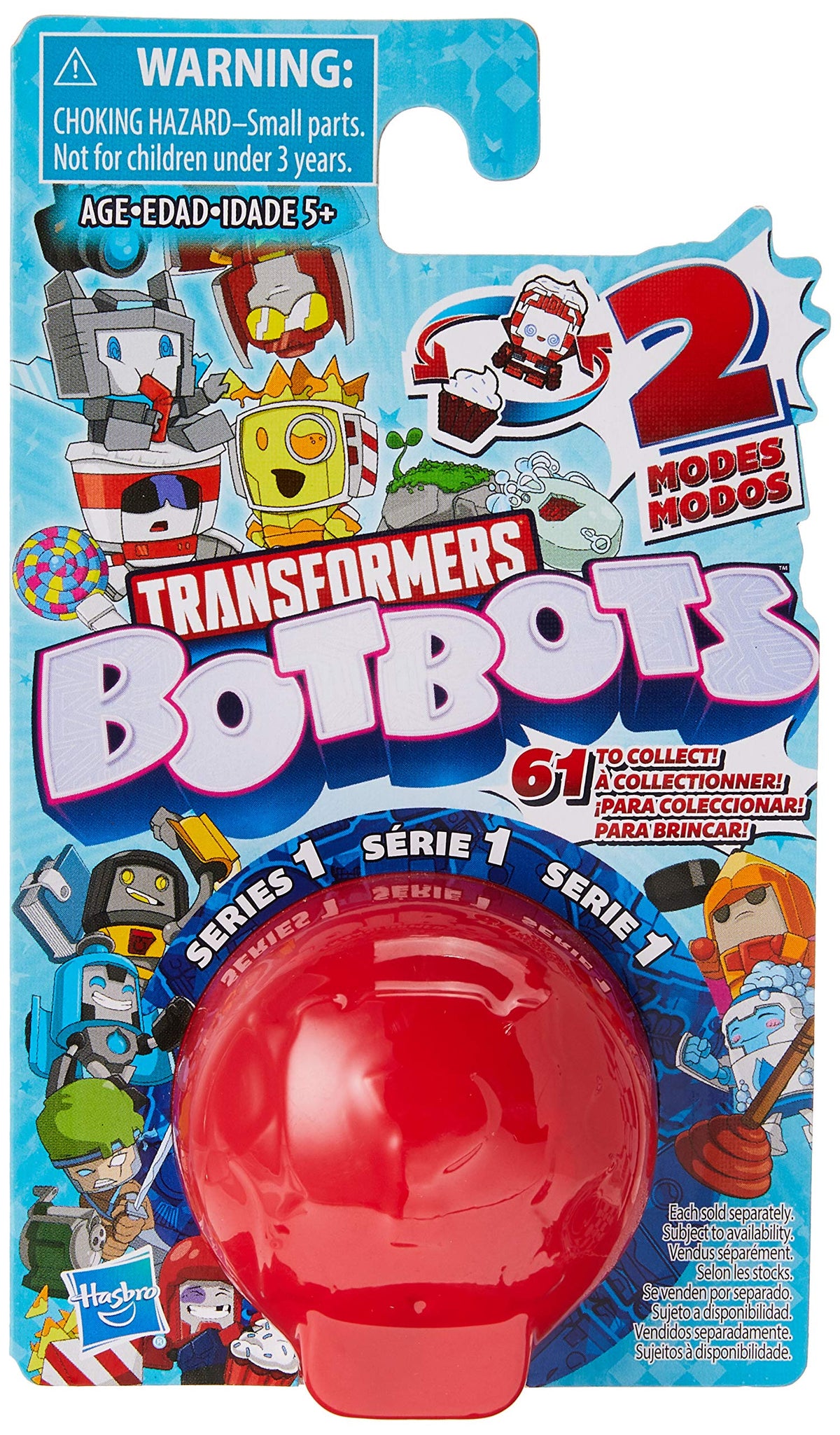 Transformers Botbots Collectible Blind Bag Mystery Figure (Series May Vary) - Surprise 2-In-1 Toy!