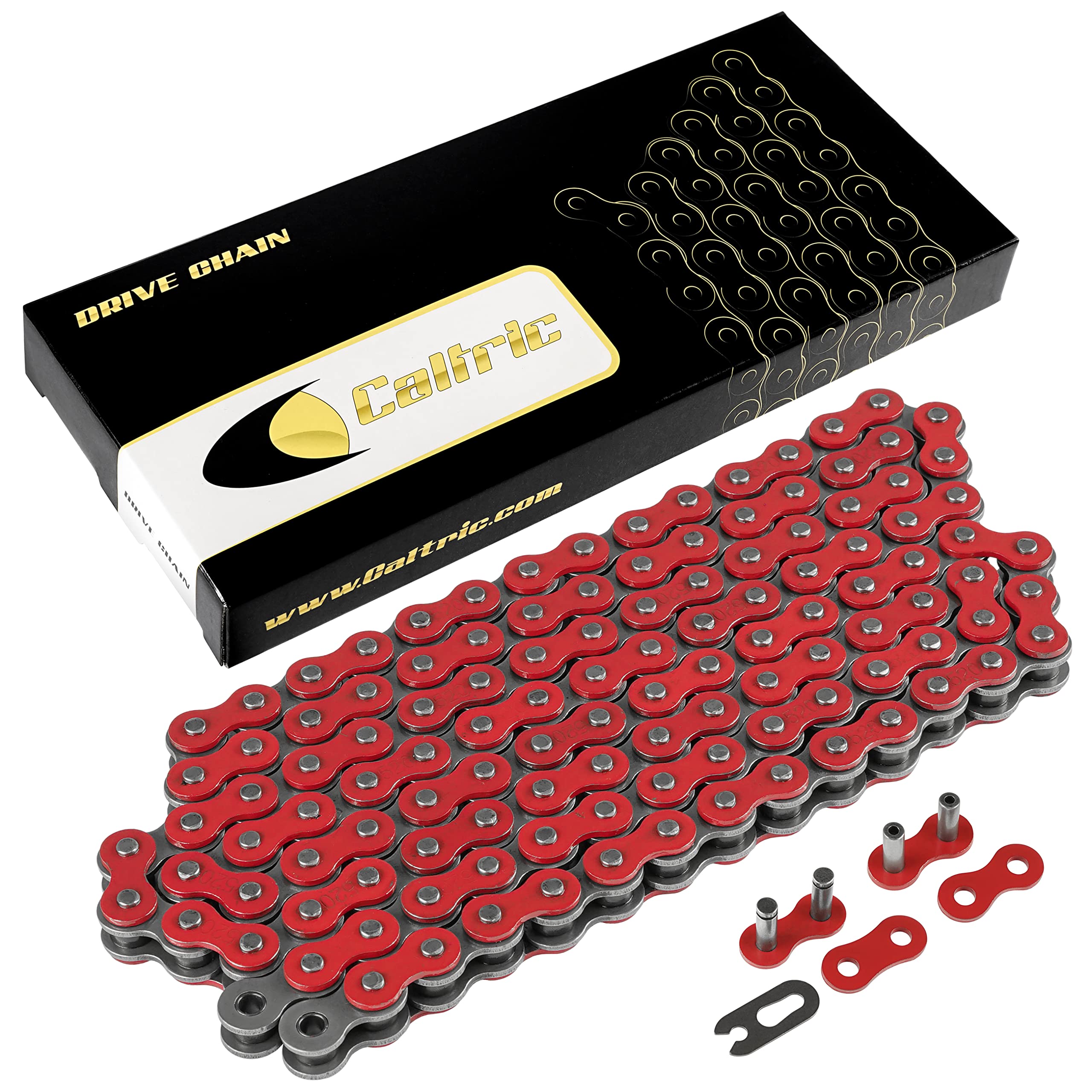 Caltric Red Drive Chain Compatible With Honda Trx400Ex Trx400X Sportrax 400 2X4 1999-2014