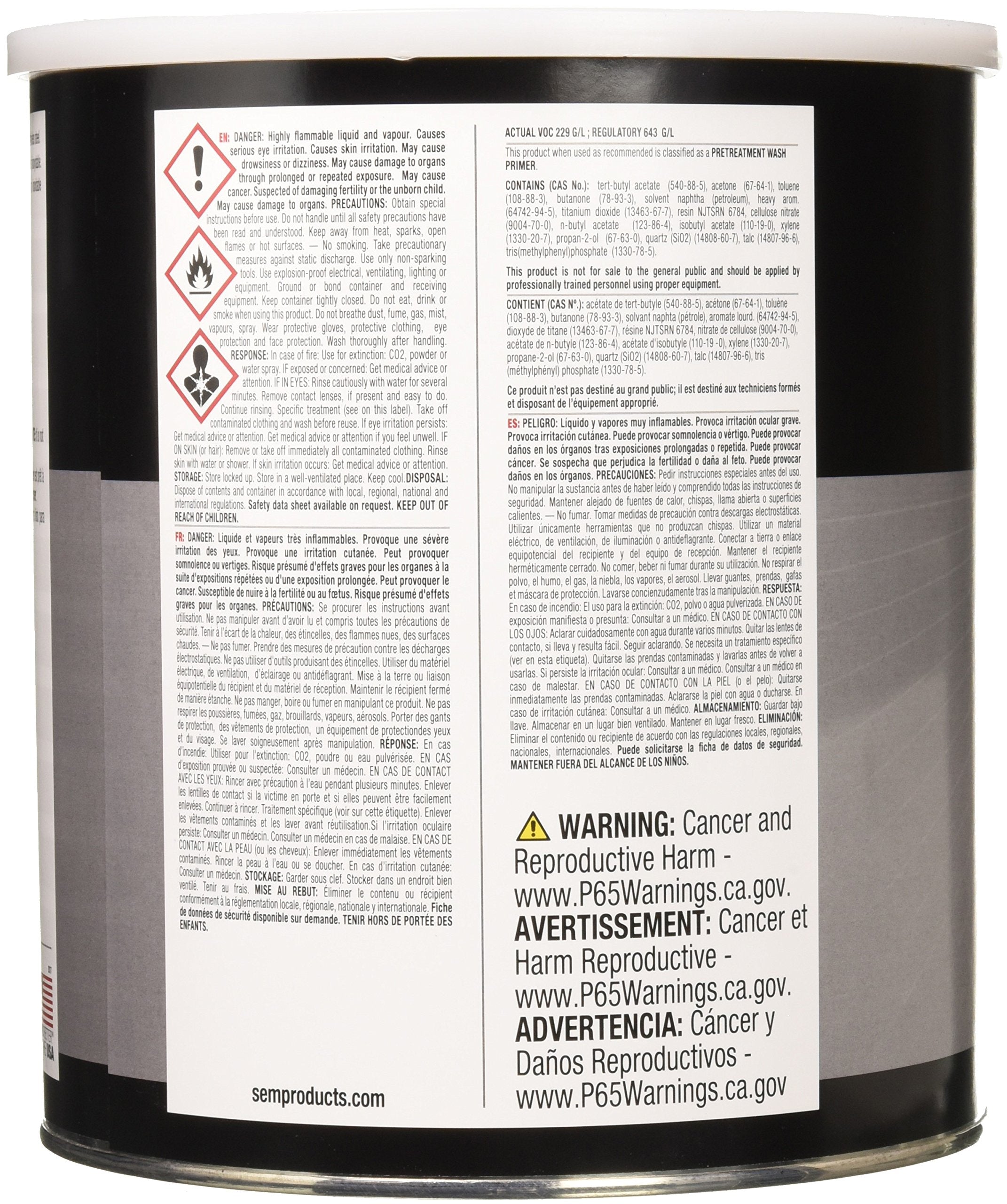 Sem 39681 Voc Grey Self Etching Primer - 1 Gallon