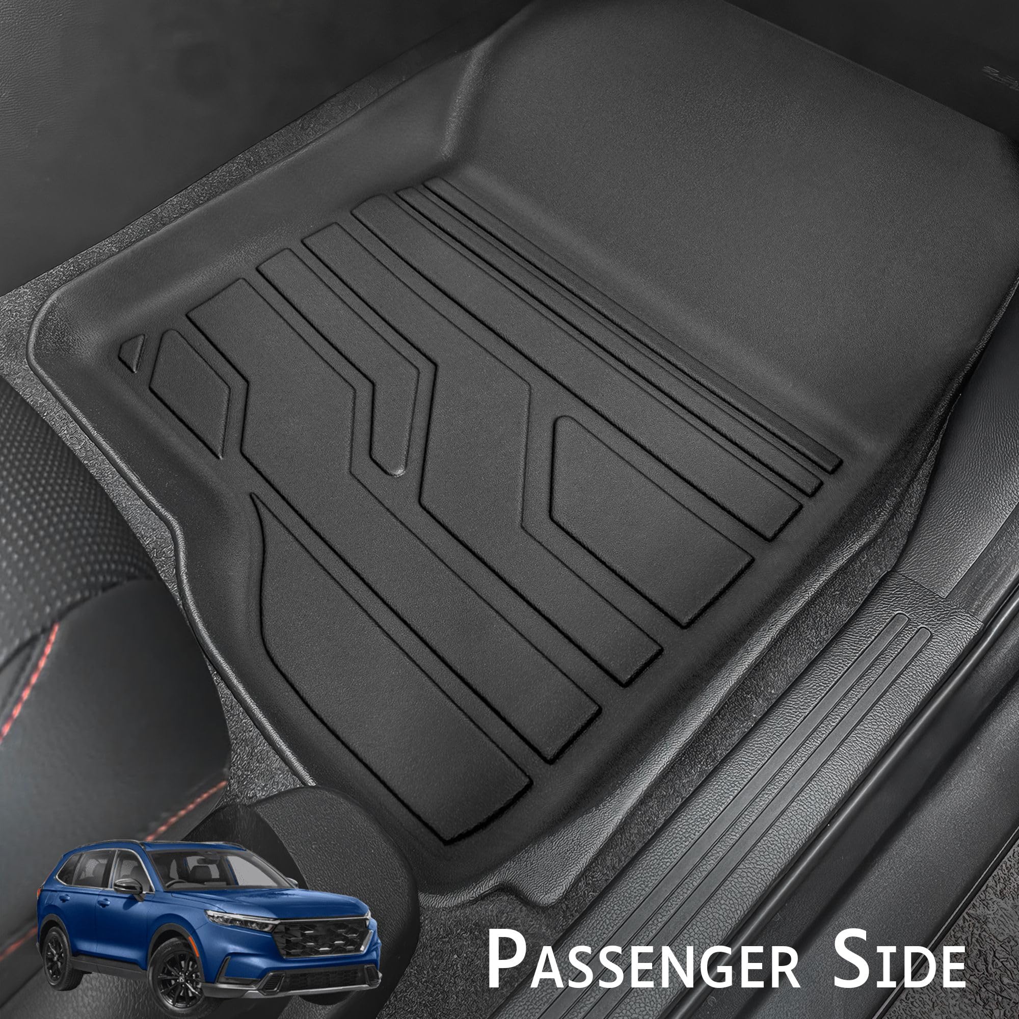 All Weather Floor Mats Fit For 2023 2024 2025 Honda Crv & Cr-V Hybrid (Include Sport L), Tpe Rubber Floor Liners With Cargo Mat