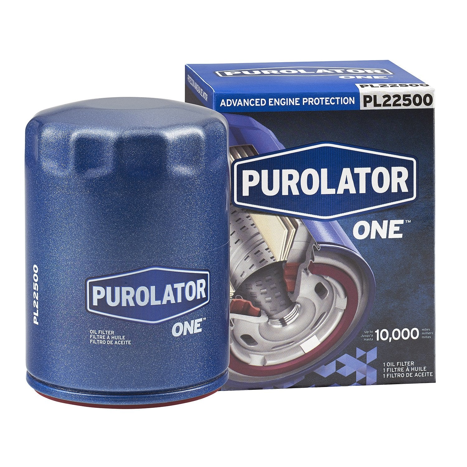 Purolator Pl22500 Purolatorone Advanced Engine Protection Spin On Oil Filter Compatible With Ford F-150, Explorer, Edge, Chevrol