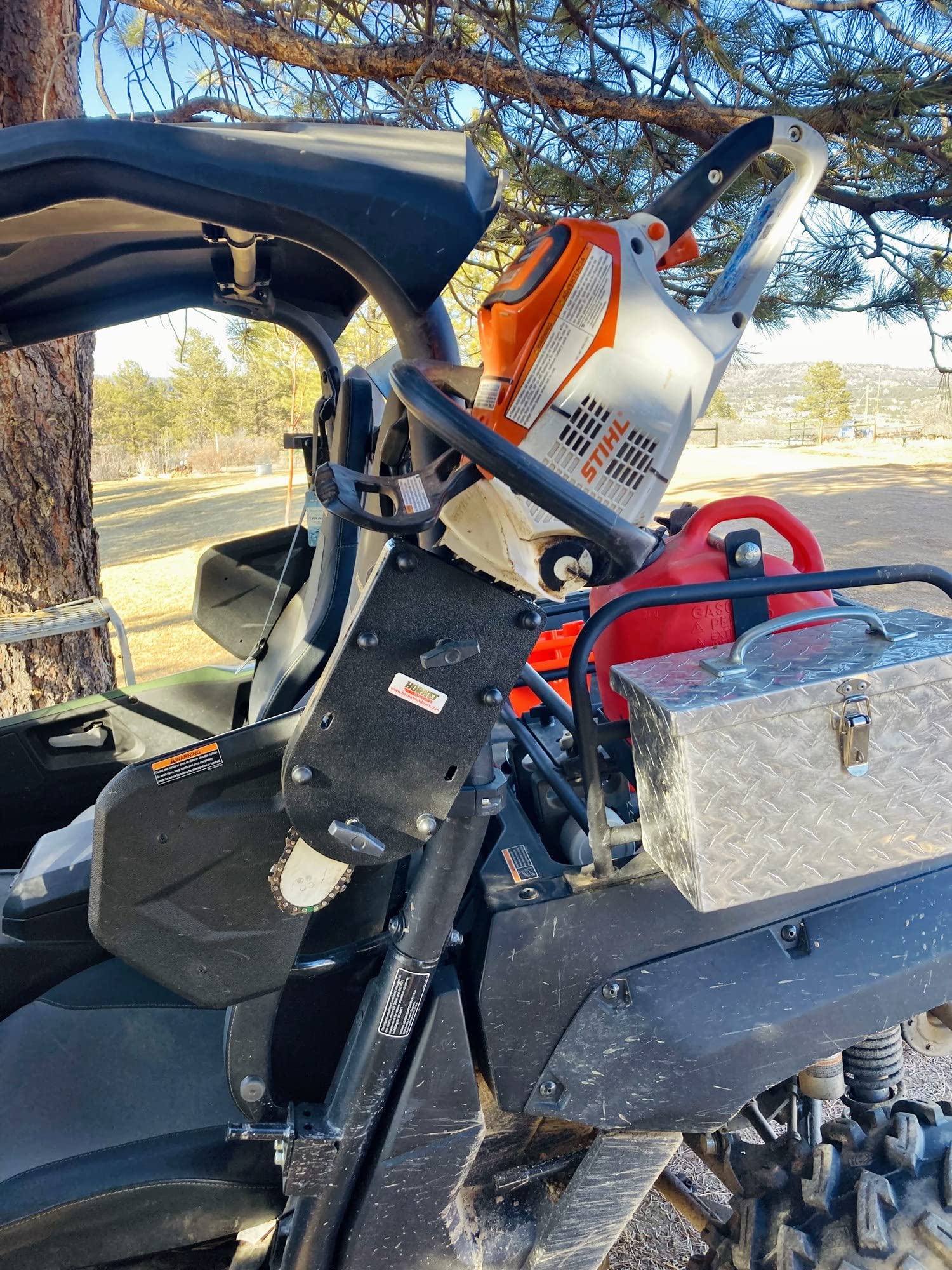 Utv Roll Bar Chainsaw Mount Fits Yamaha, Honda, Polaris, Can Am And All Round Roll Bars 1 ' To 2' Rcm-3012 Hornet Outdoors