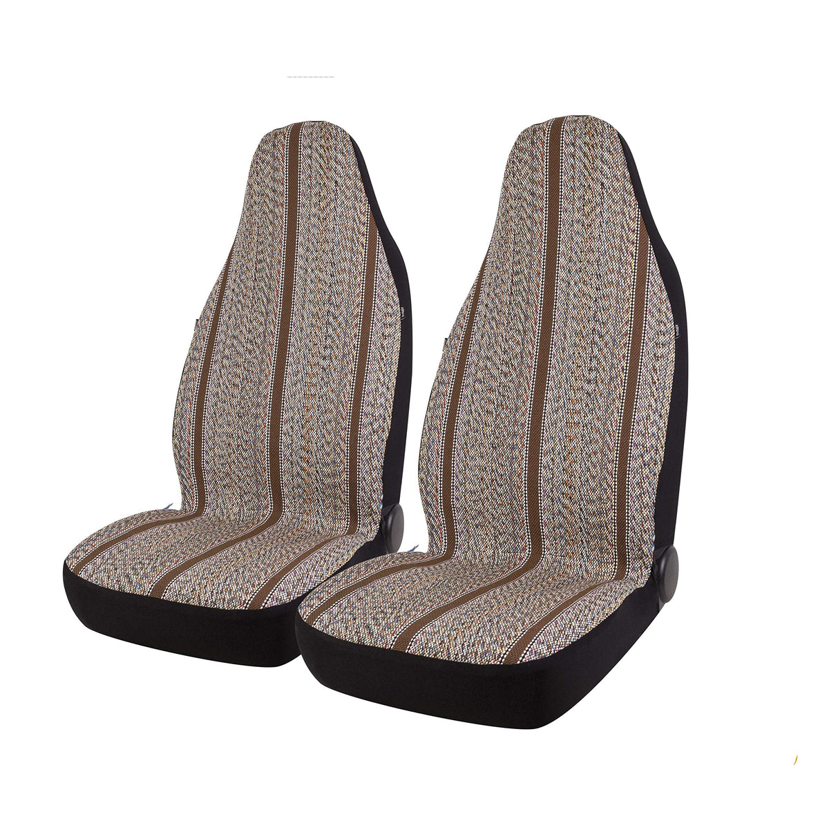 West Coast Auto Baja Blanket Bucket Seat Cover For Car, Truck, Van, Suv - Airbag Compatible (2Pcs Brown)