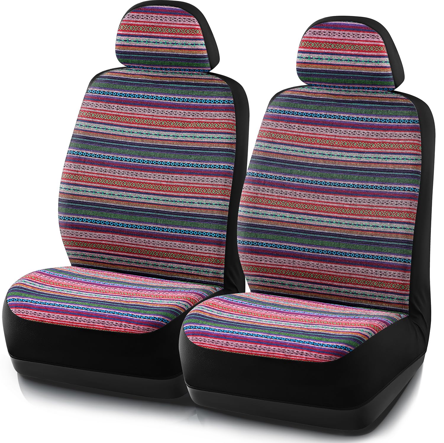 West Coast Auto Baja Blanket Bucket Seat Covers, Front Automotive Protection,Universal Fits For Cars, Trucks, Van, Suv - Airbag