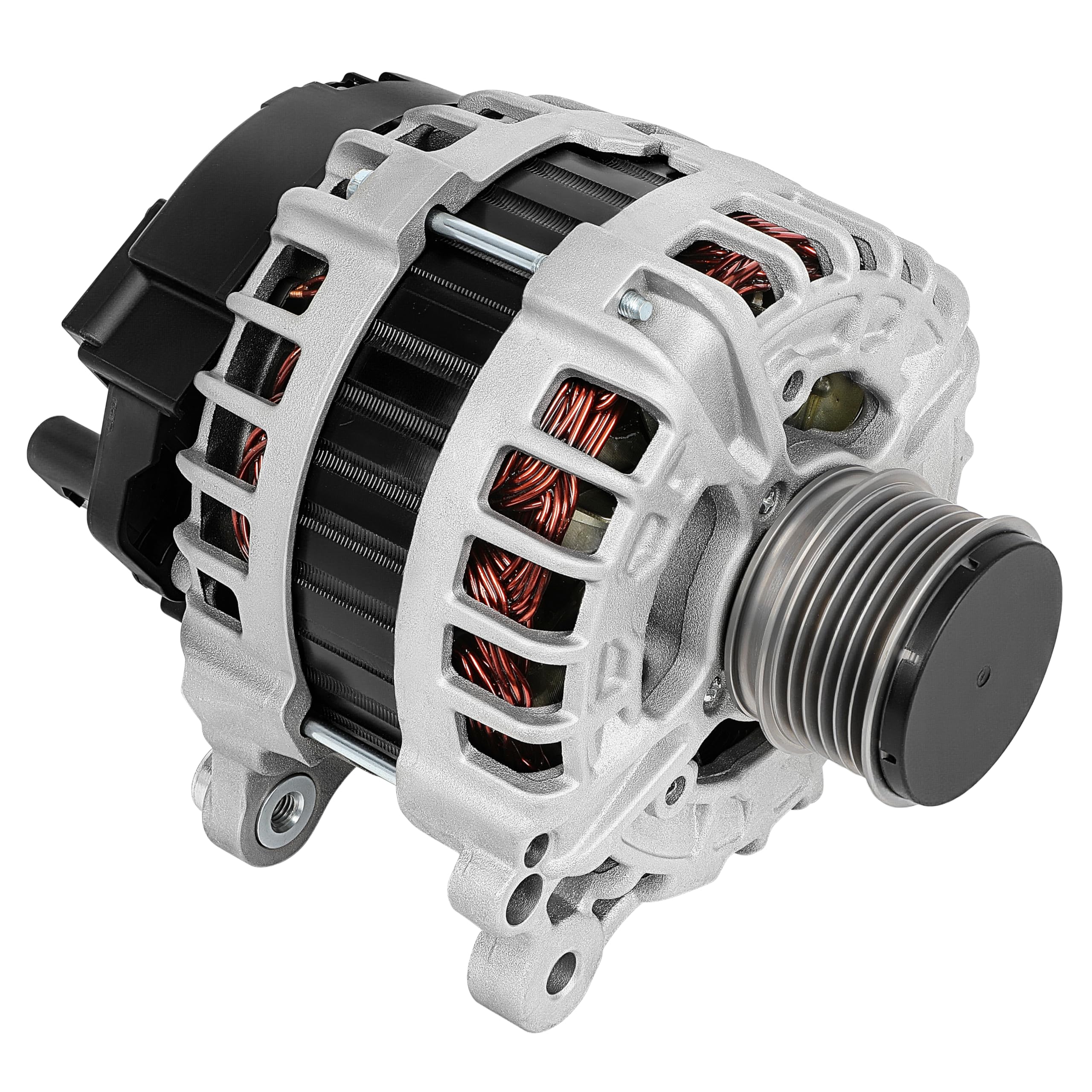 SCITOO Alternator Fits for Volkswagen for Passat 2.0L 2012-2015 12V 180Amp CW 6-Groove Clutch Pulley High Output Alternator 1156