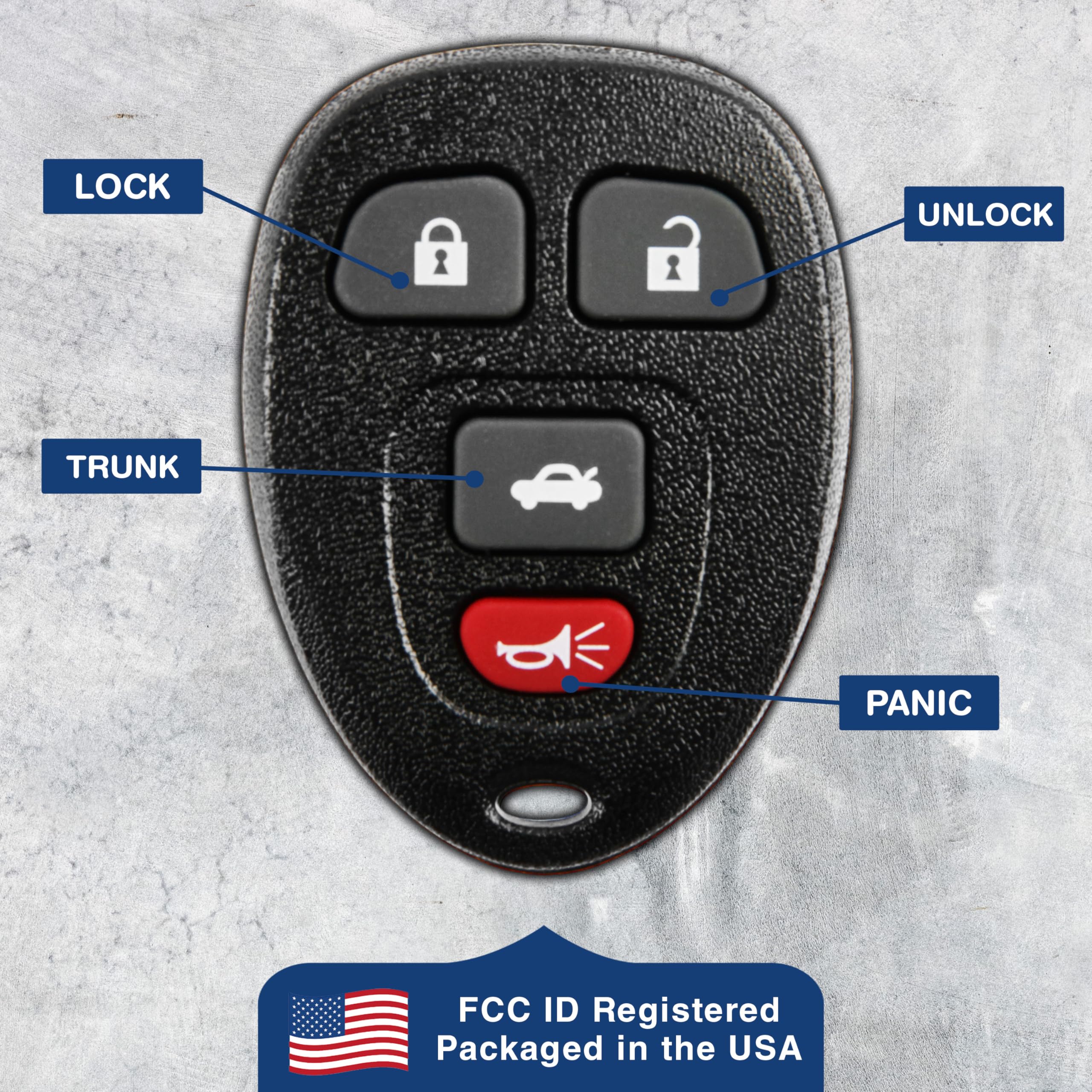2X Keylessoption Key Fob Replacement For 2005 2006 2007 2008 2009 2010 2011 2012 Buick Lacrosse Chevrolet Chevy Cobalt Malibu Pontiac G5 G6 Grand Prix Saturn, 4-Button 15252034, Locksmith Required