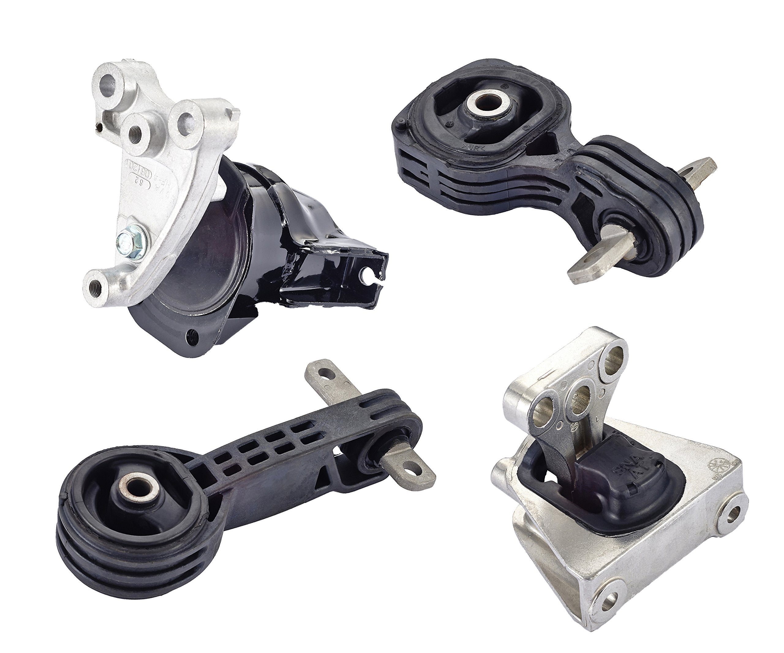 ENA Engine Motor and Trans Mount Set of 4 Compatible with Honda 2006 2007 2008 2009 2010 Civic 1.8L Automatic Transmission Replacement for A4530 A4534 A4543 A4546