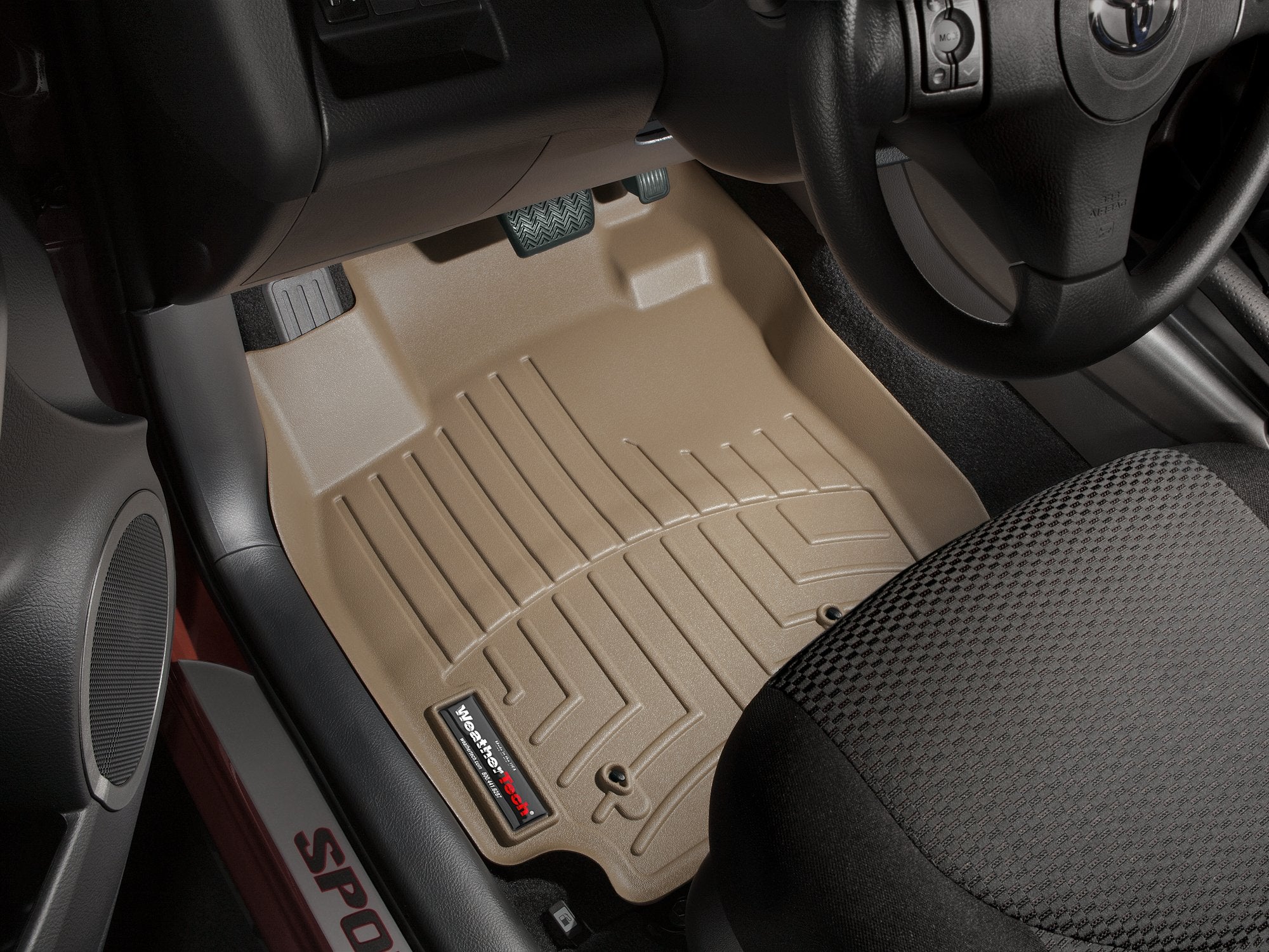 WeatherTech Custom Fit FloorLiners for Toyota RAV4-1st Row (450721), Tan