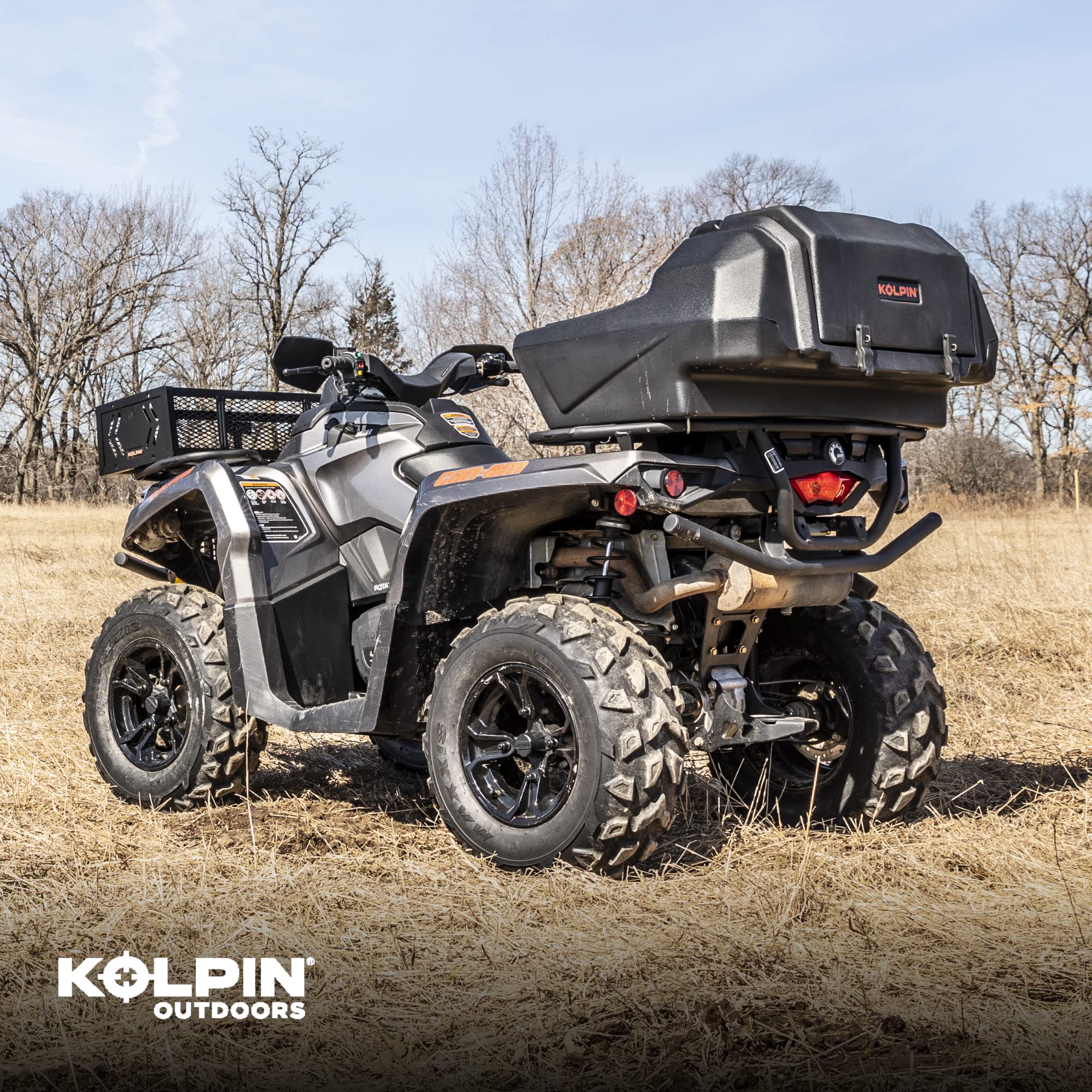Kolpin Atv Rear Helmet Box - 4438 Black Small