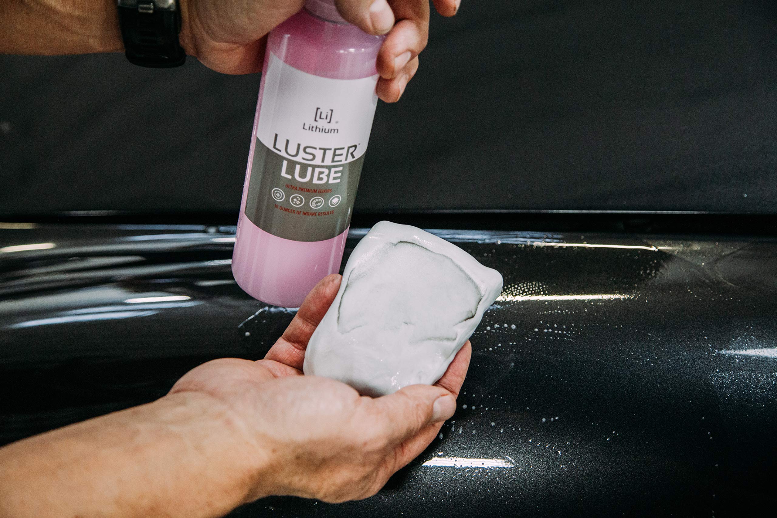 Fore Clay And Luster Lube - Clay Bar Kit, Auto Detailing Clay Bar For Cars, Trucks, Boats, Glass And Plastic. Includes Luster Lube Hydrophobic Lubricant.