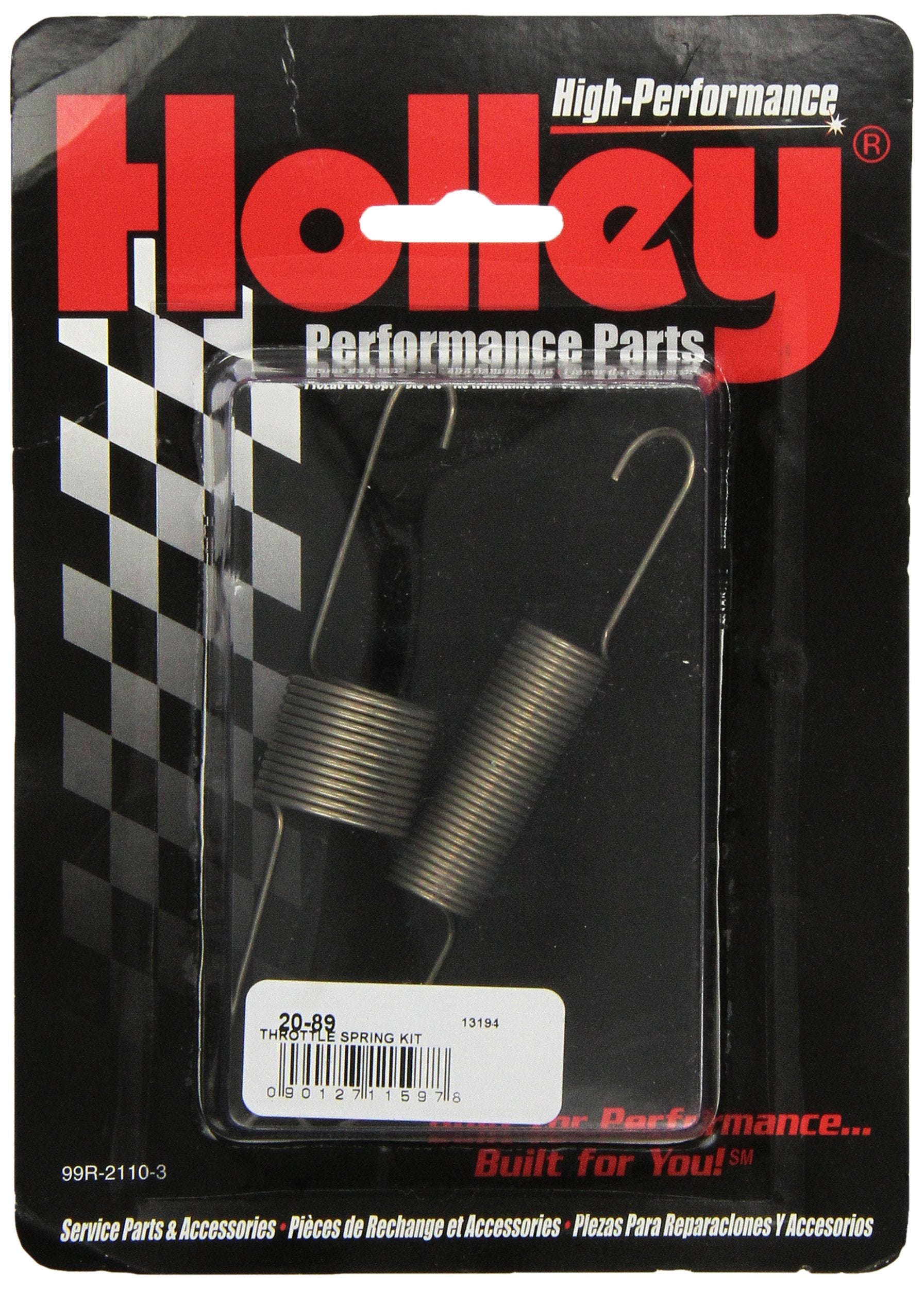 Holley 20-89 Chrome Throttle Return Spring - Pack Of 2