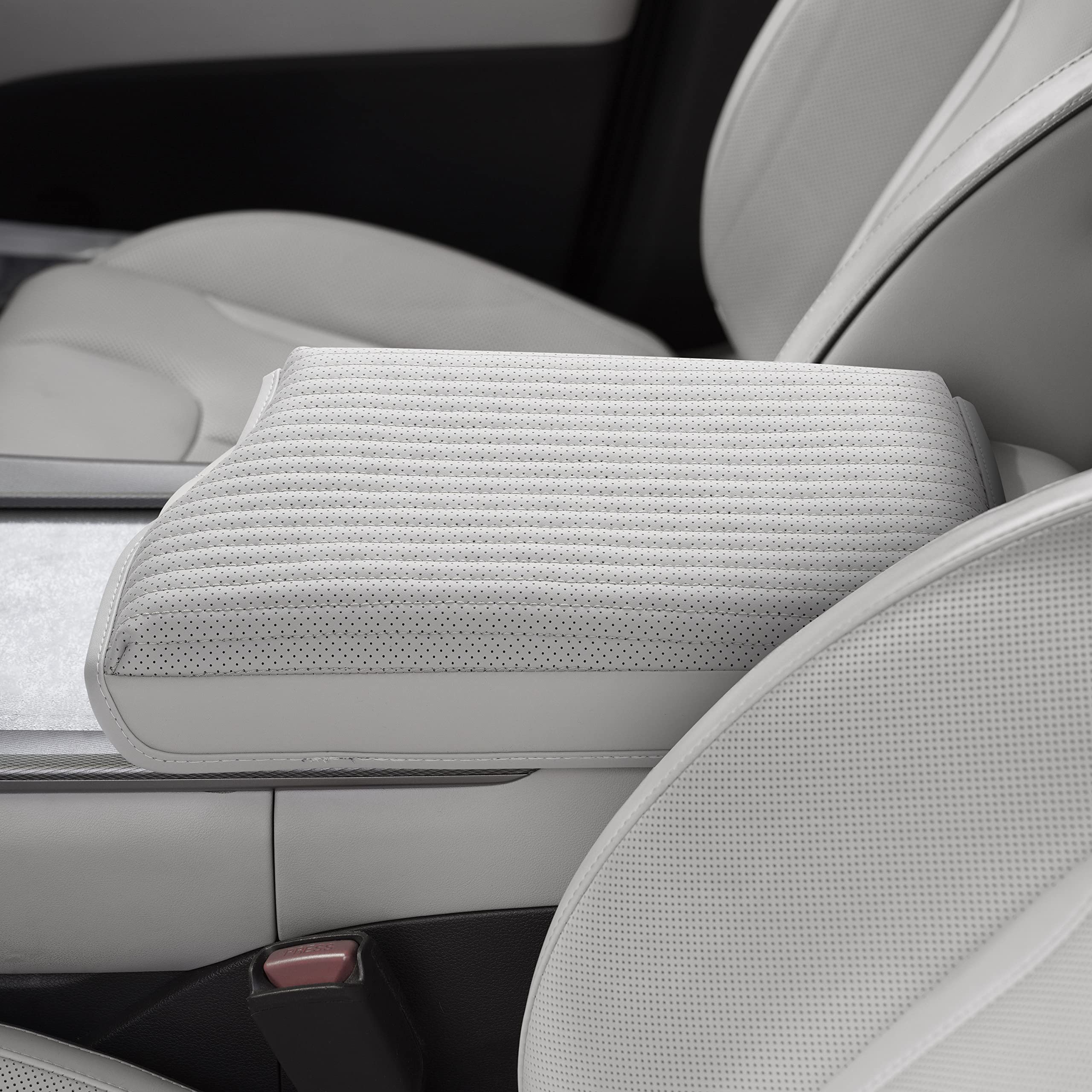 Kmmotors Palisade (2023 Facelift Design Beige) Center Console Cover, Armrest Cushion, Palisade Accessories