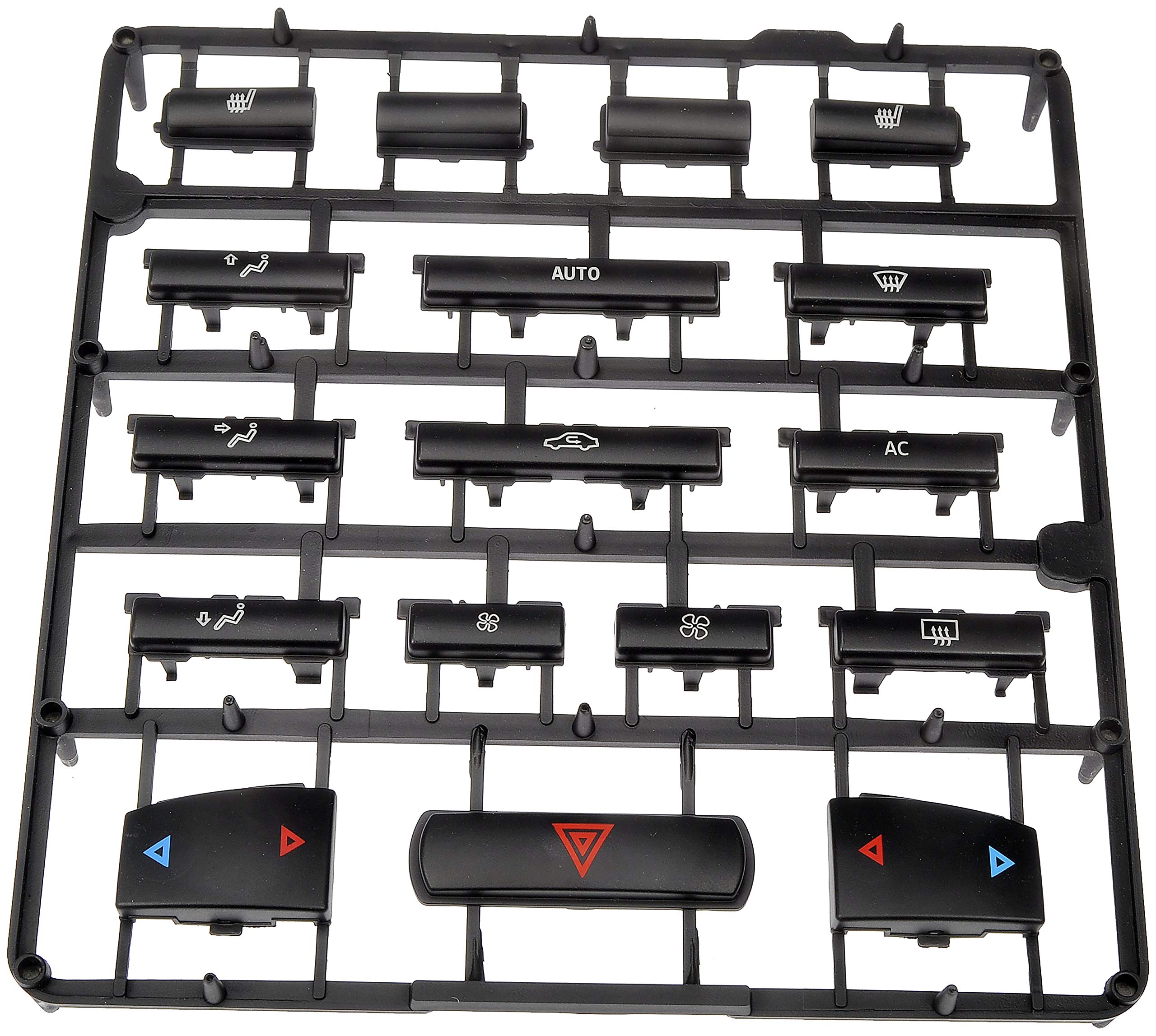 Dorman 76833 Hvac Control Button Kit For Select Saab Models, Black