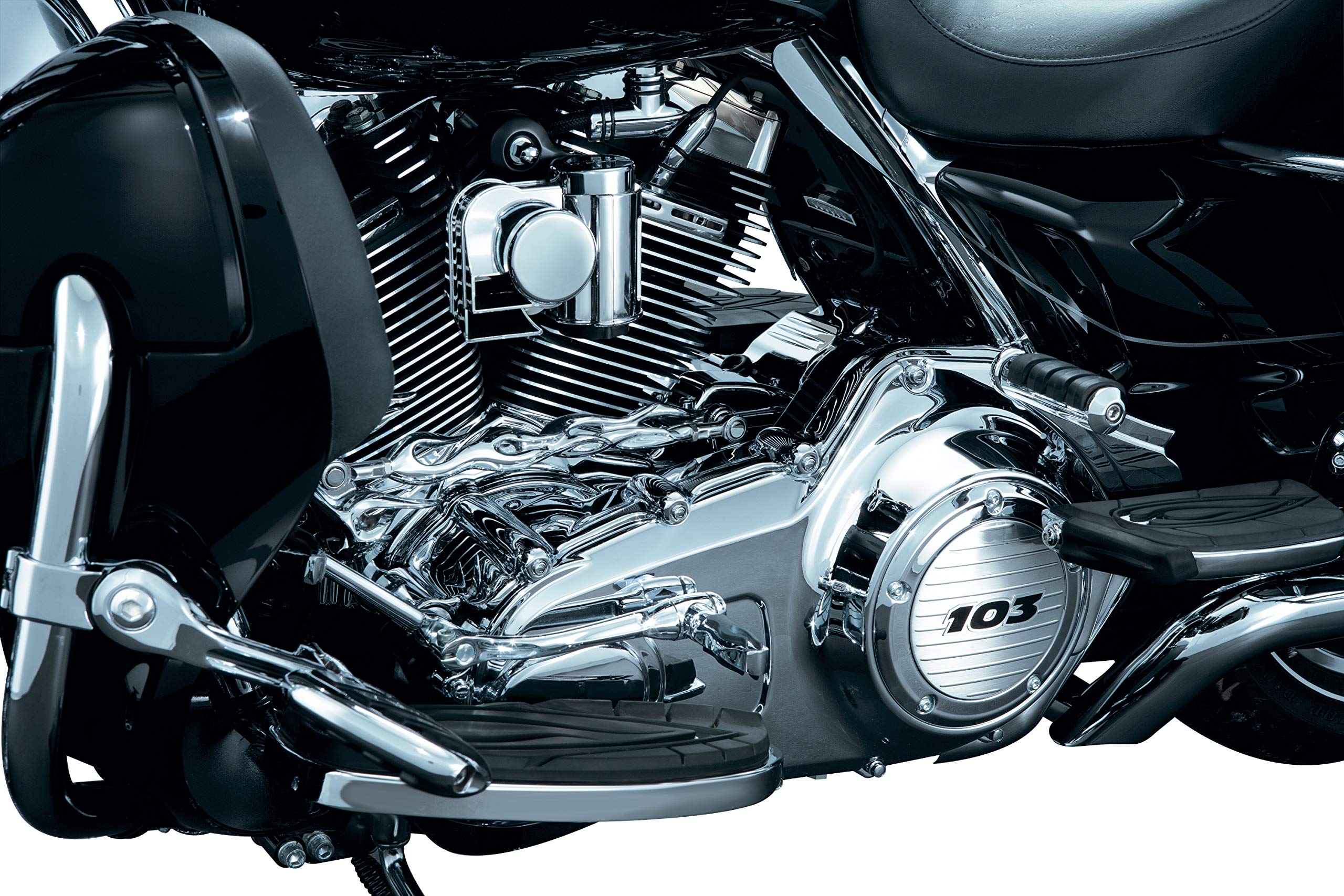 Kuryakyn 8397 Motorcycle Engine Accessory: Inner Primary Cover for 2007-08 Harley-Davidson Touring Motorcycles, Chrome