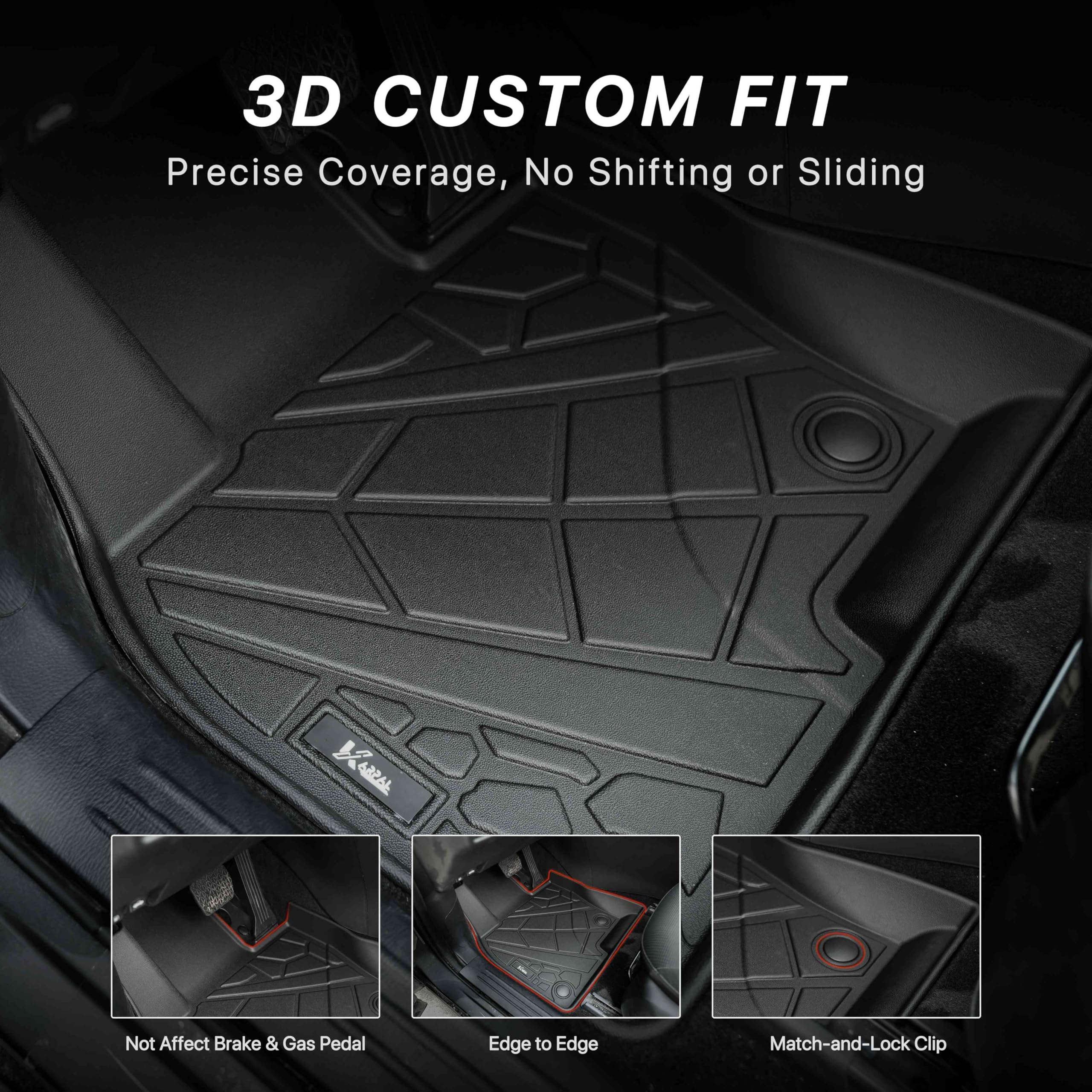 Floor Mats Cargo Liner Fit For Mazda Cx5 2017-2024, Custom Fit Tpe Rubber Guard Accessories Anti-Slip Trunk Mats Floor Liners Fo