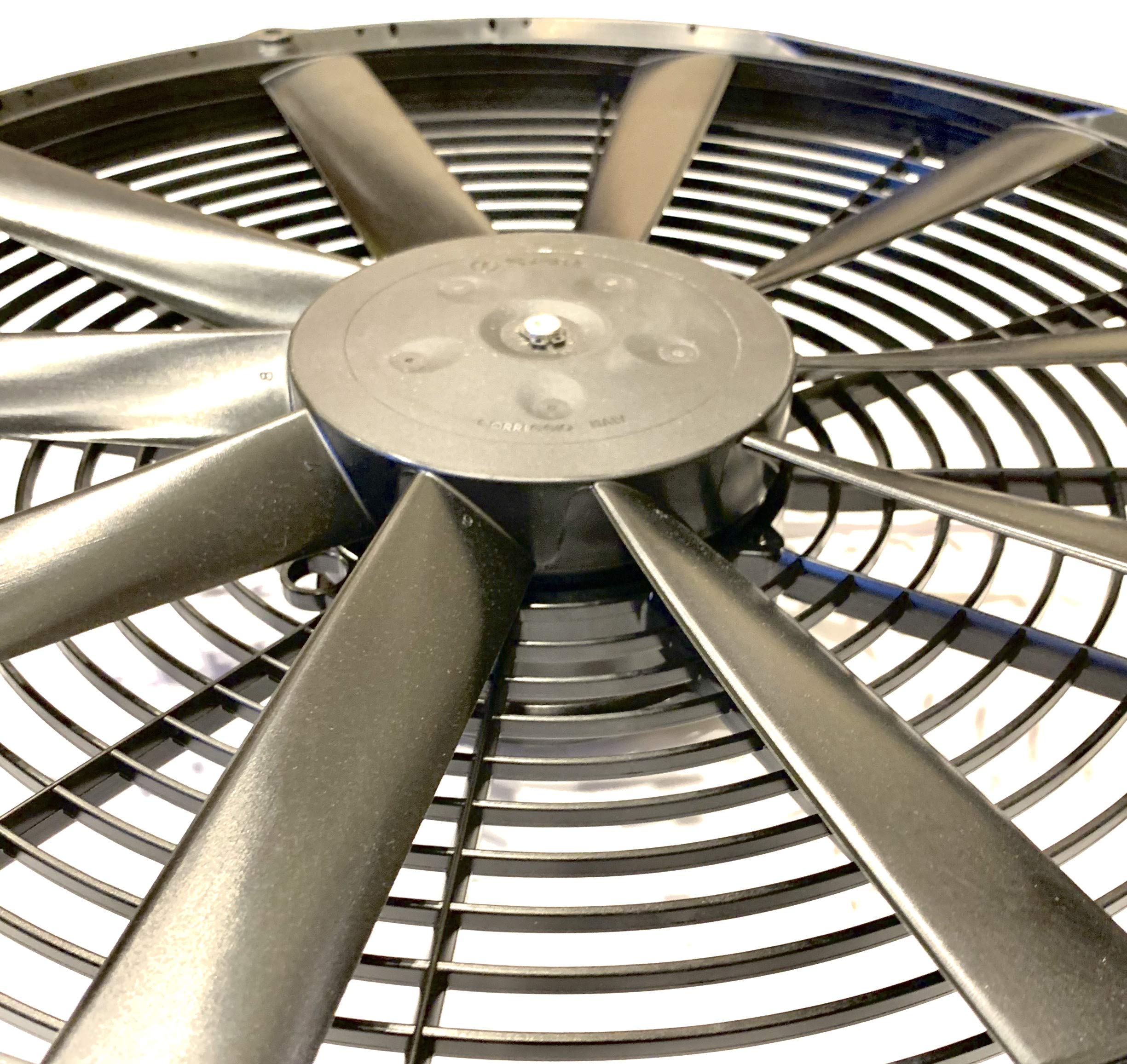 Spal 30102120 16' Puller Fan 12 Volt High Performance Straight Blade 1918 Cfm Va18-Ap70/Ll-86A