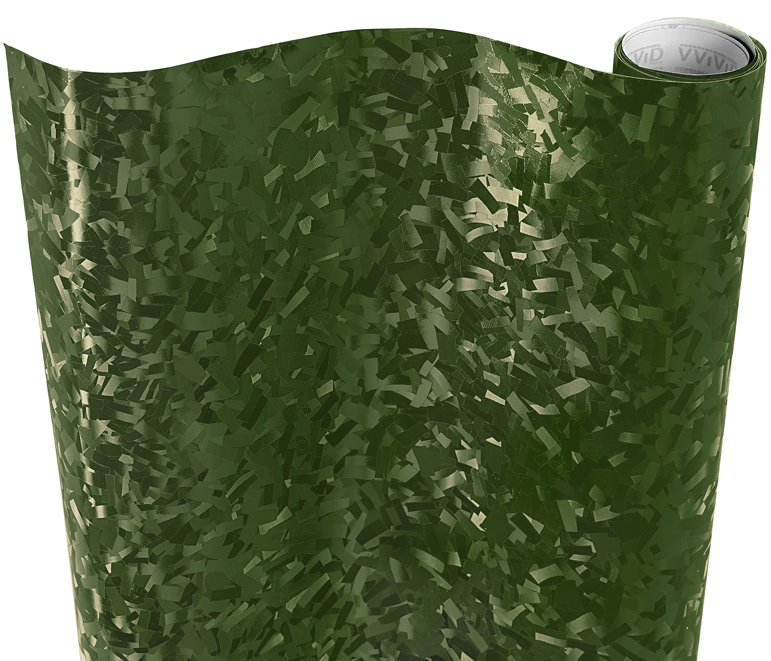 Vvivid+ Forged Composite Carbon Vinyl Wrap Roll (3Ft X 5Ft, Army Green)