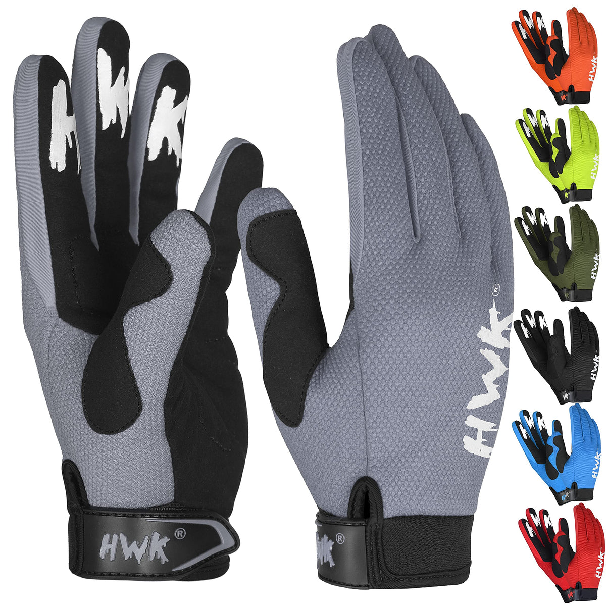 Hwk Motorcycle Gloves For Men & Women - Durable, Comfortable Tactical Gloves With Non-Slip, Neoprene Palm Padding - Versatile &