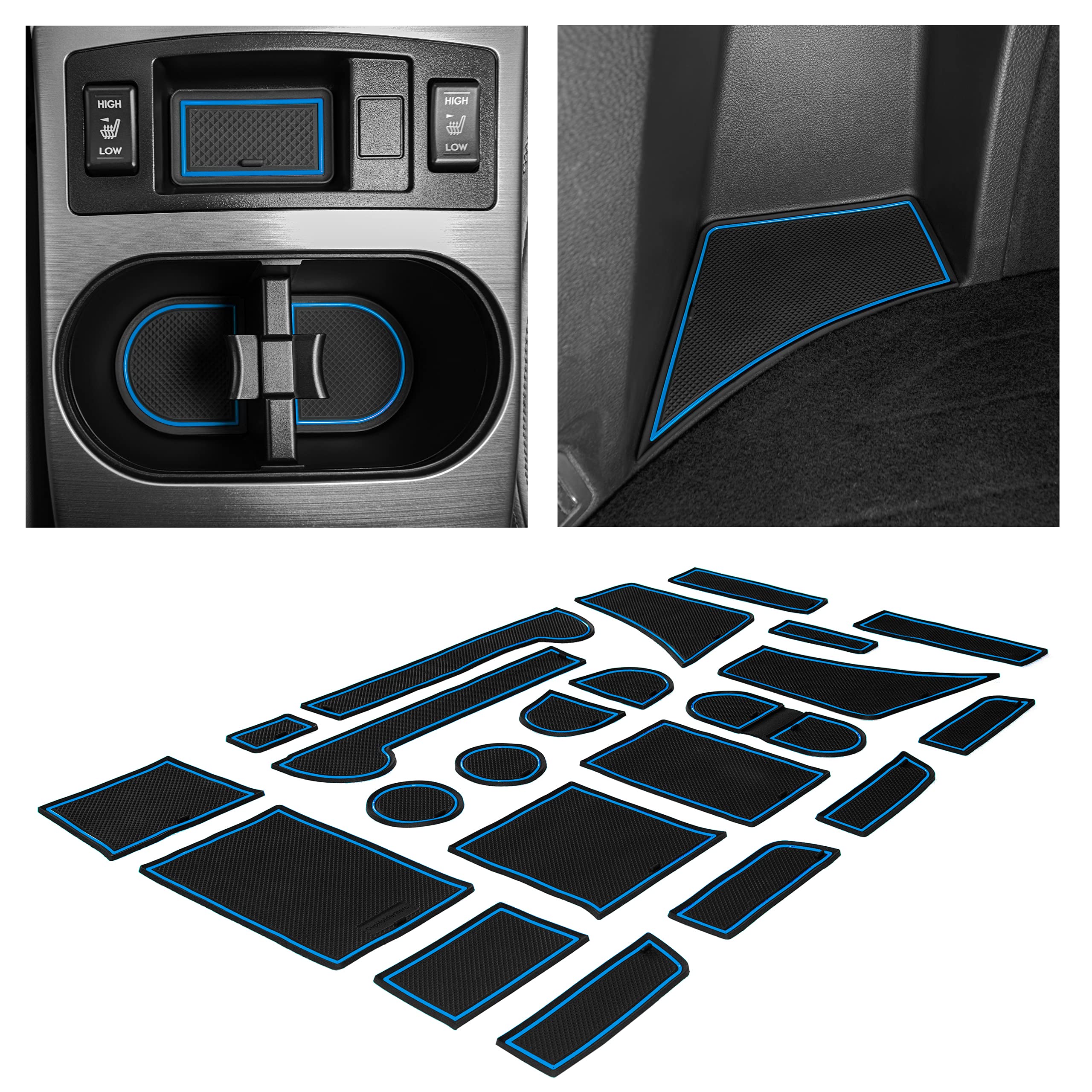 CupHolderHero Fits Subaru Outback and Legacy 2009-2014 Accessories - Custom Non-Slip Anti-Dust Cup Holder Inserts, Center Consol