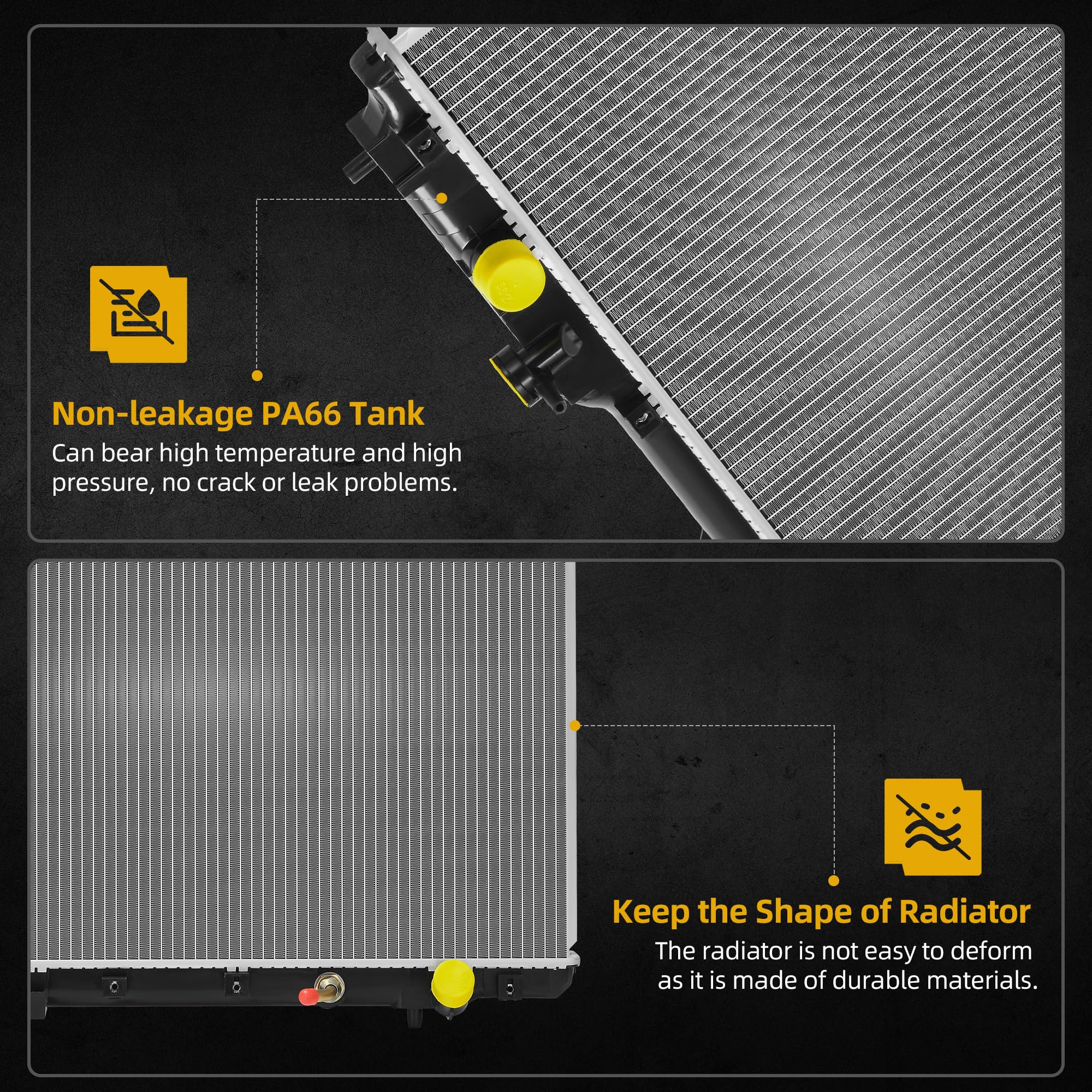 Dwvo Radiator Compatible With 1997 1998 1999 2000 2001 Crv 2.0L